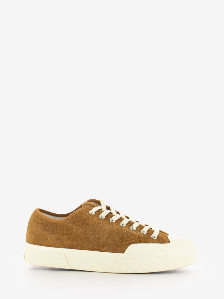 SUPERGA - Sneakers 2432 Works Hairy suede tobacco / off white