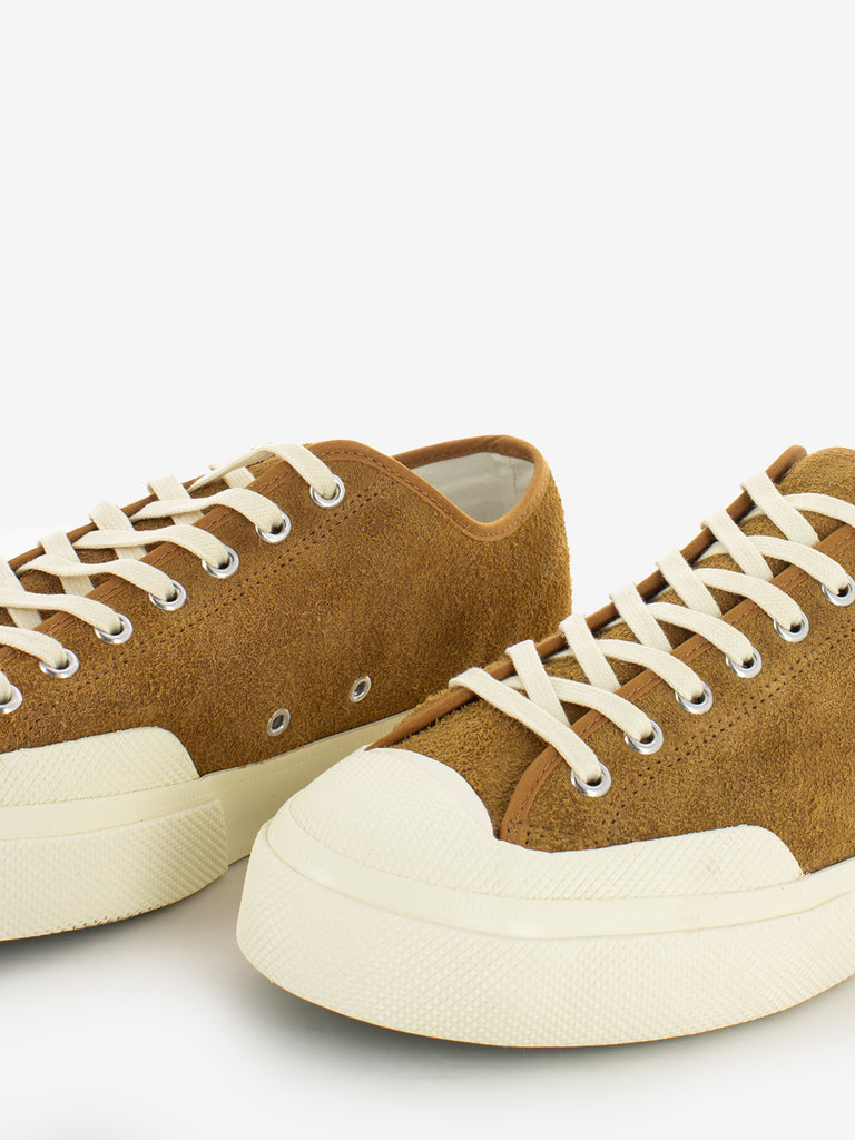 SUPERGA - Sneakers 2432 Works Hairy suede tobacco / off white