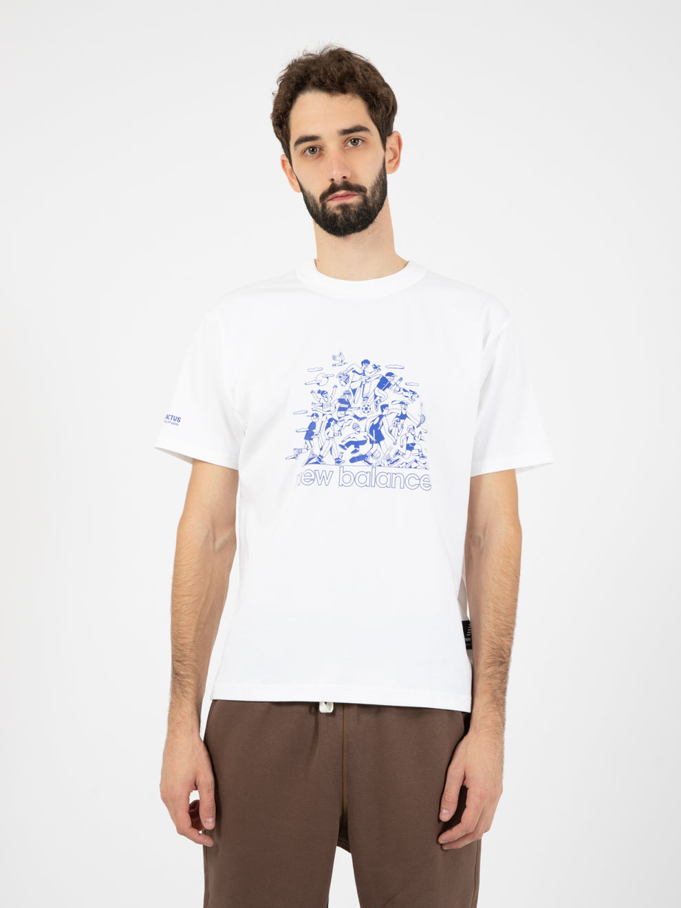 Athletics T-shirt Aron Leah Group Fun white / blue