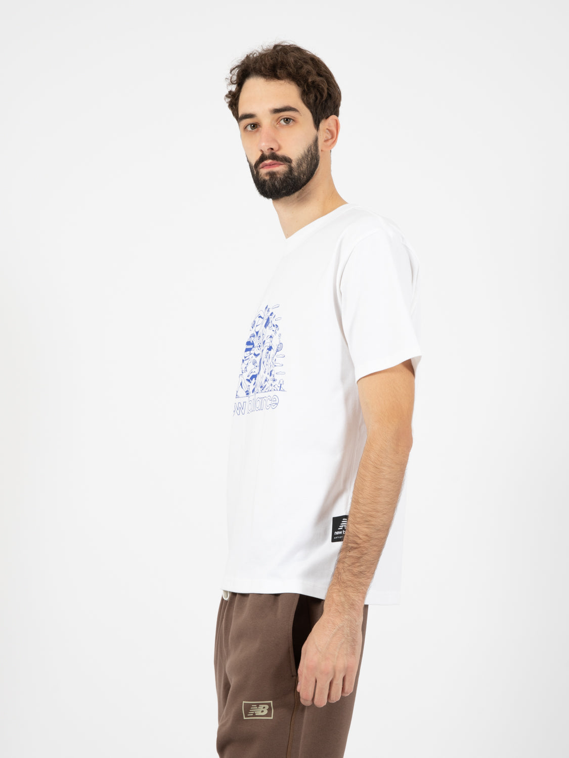 Athletics T-shirt Aron Leah Group Fun white / blue