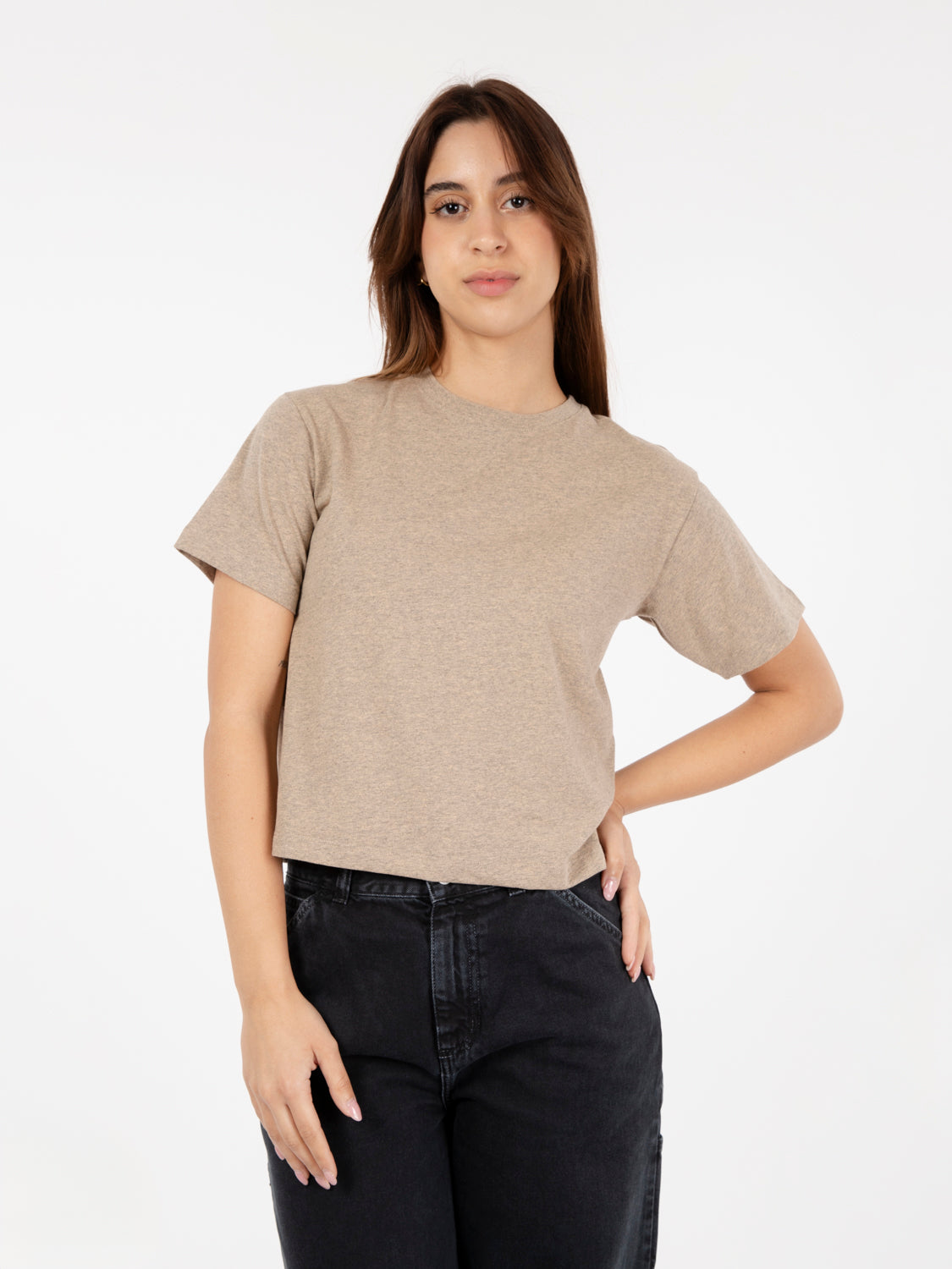 T-shirt Carmel grapefruit washed