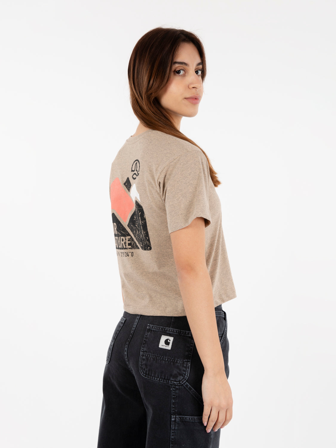 T-shirt Carmel grapefruit washed