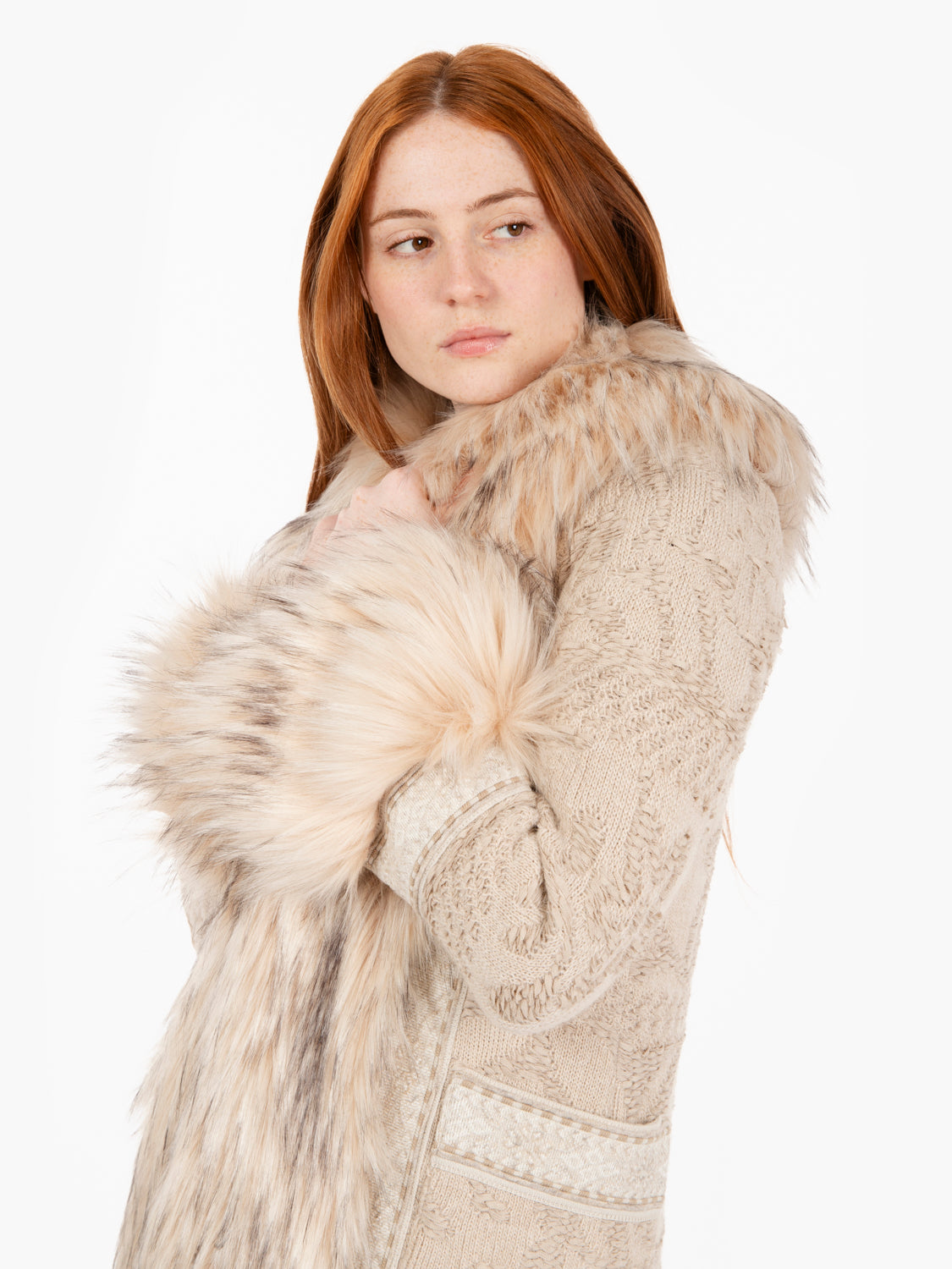 Cappotto lungo alpaca Josephine beige