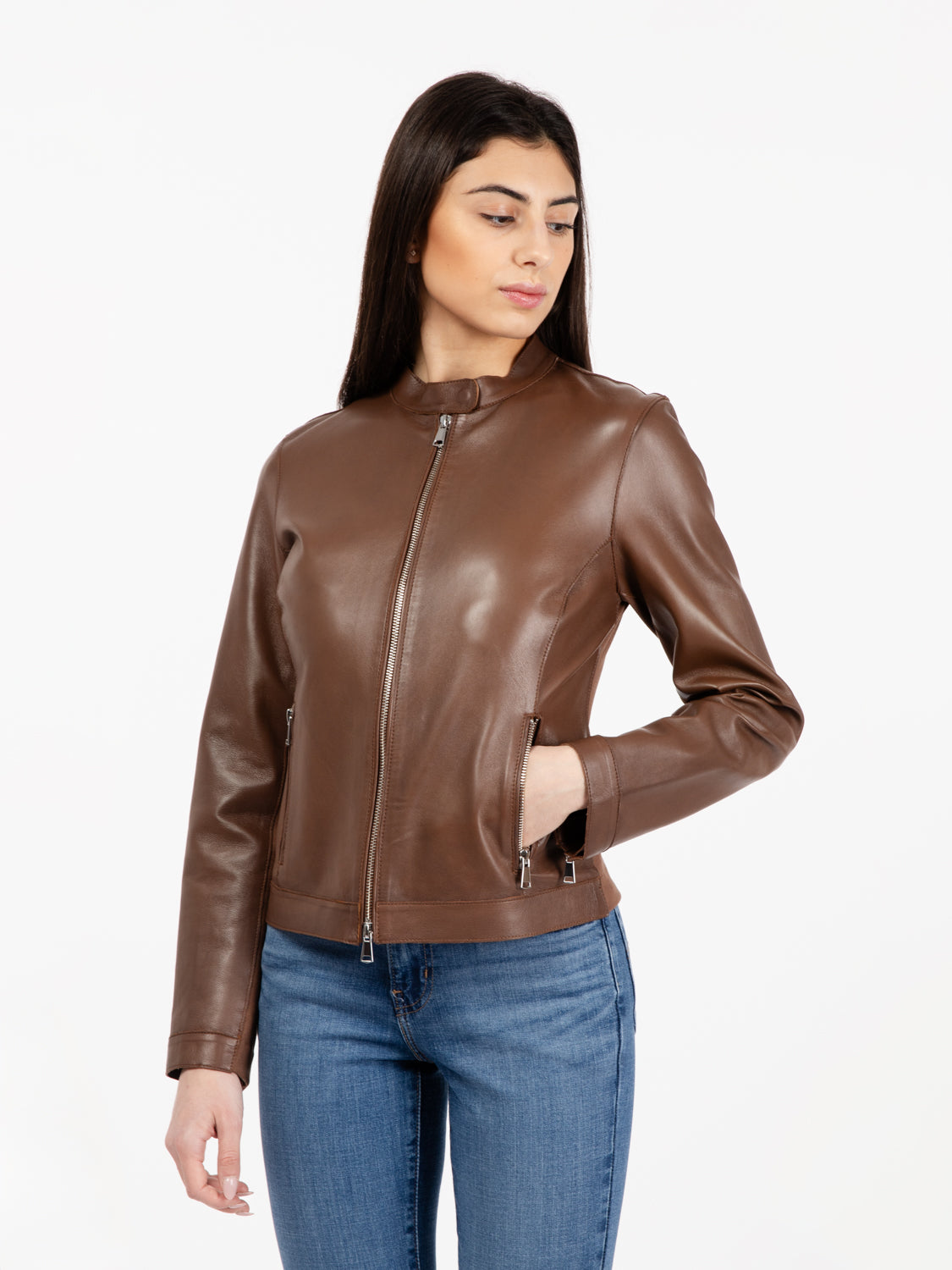 Giacca biker Tarifa macadamia