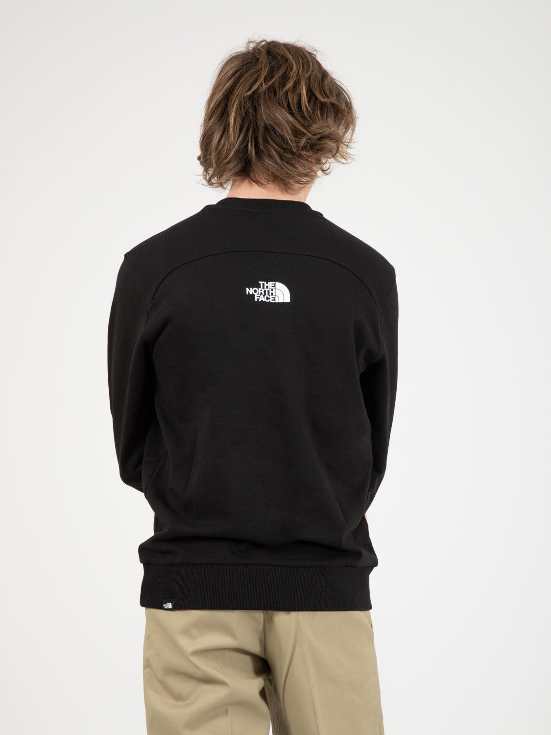 TNF black crew logo summer sweatshirt