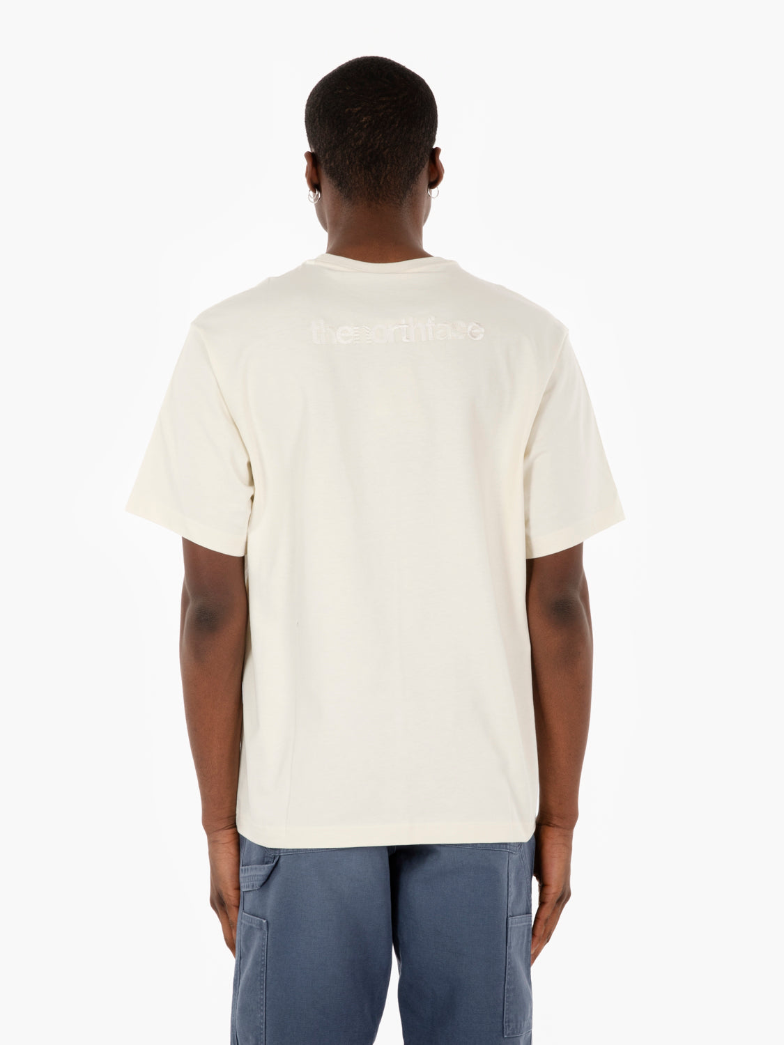 Relaxed tee logo white dune