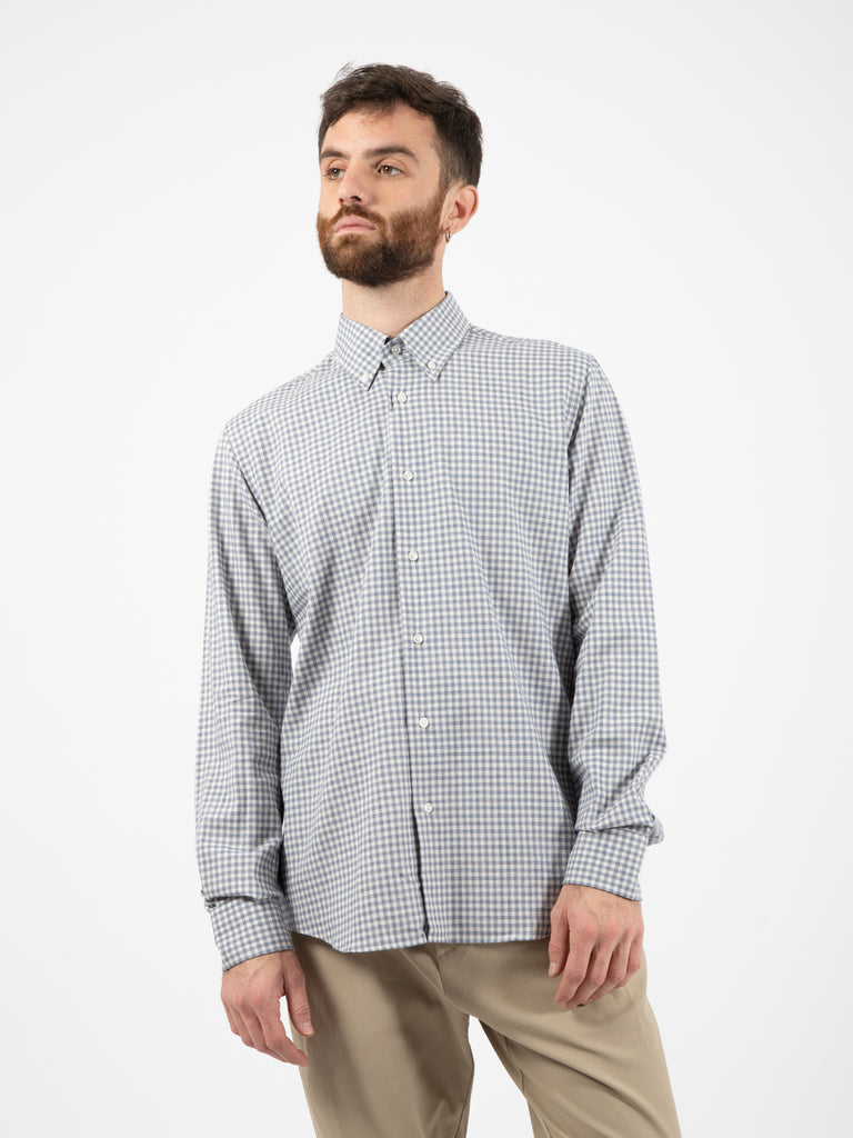 THE SARTORIALIST - Camicia Bd Flanella Quadri Blu / Bianco