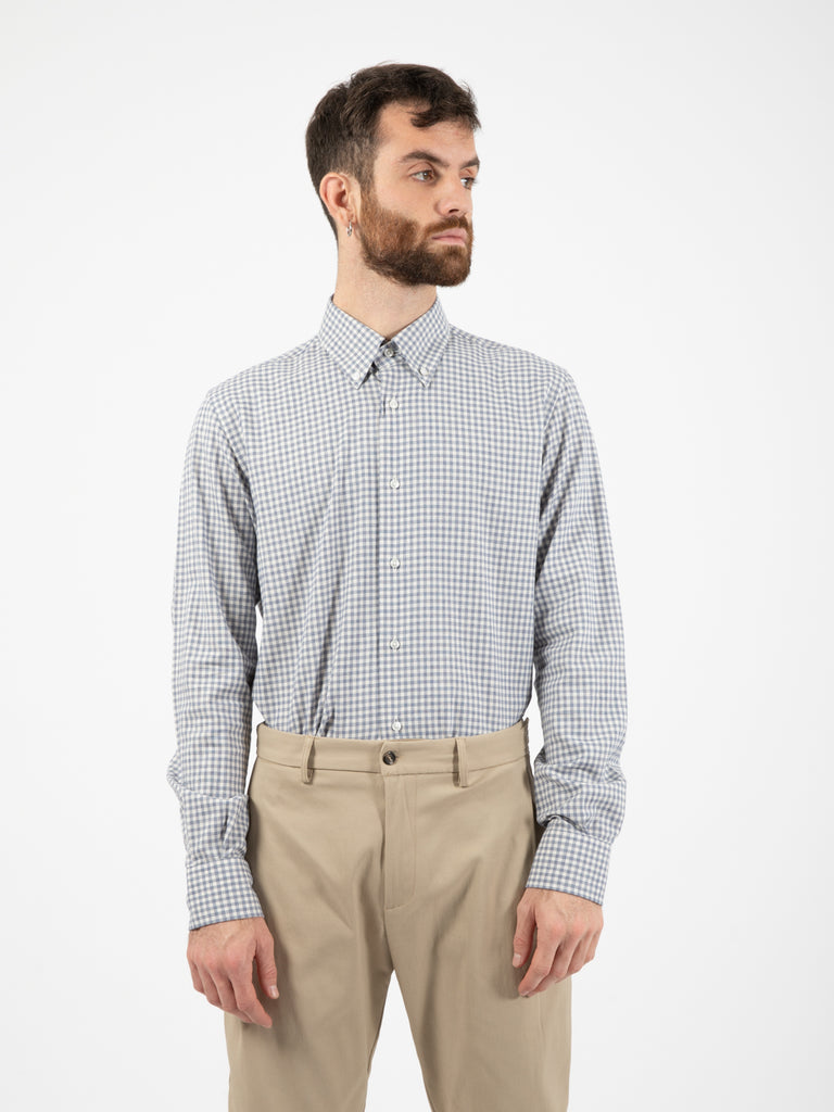 THE SARTORIALIST - Camicia Bd Flanella Quadri Blu / Bianco