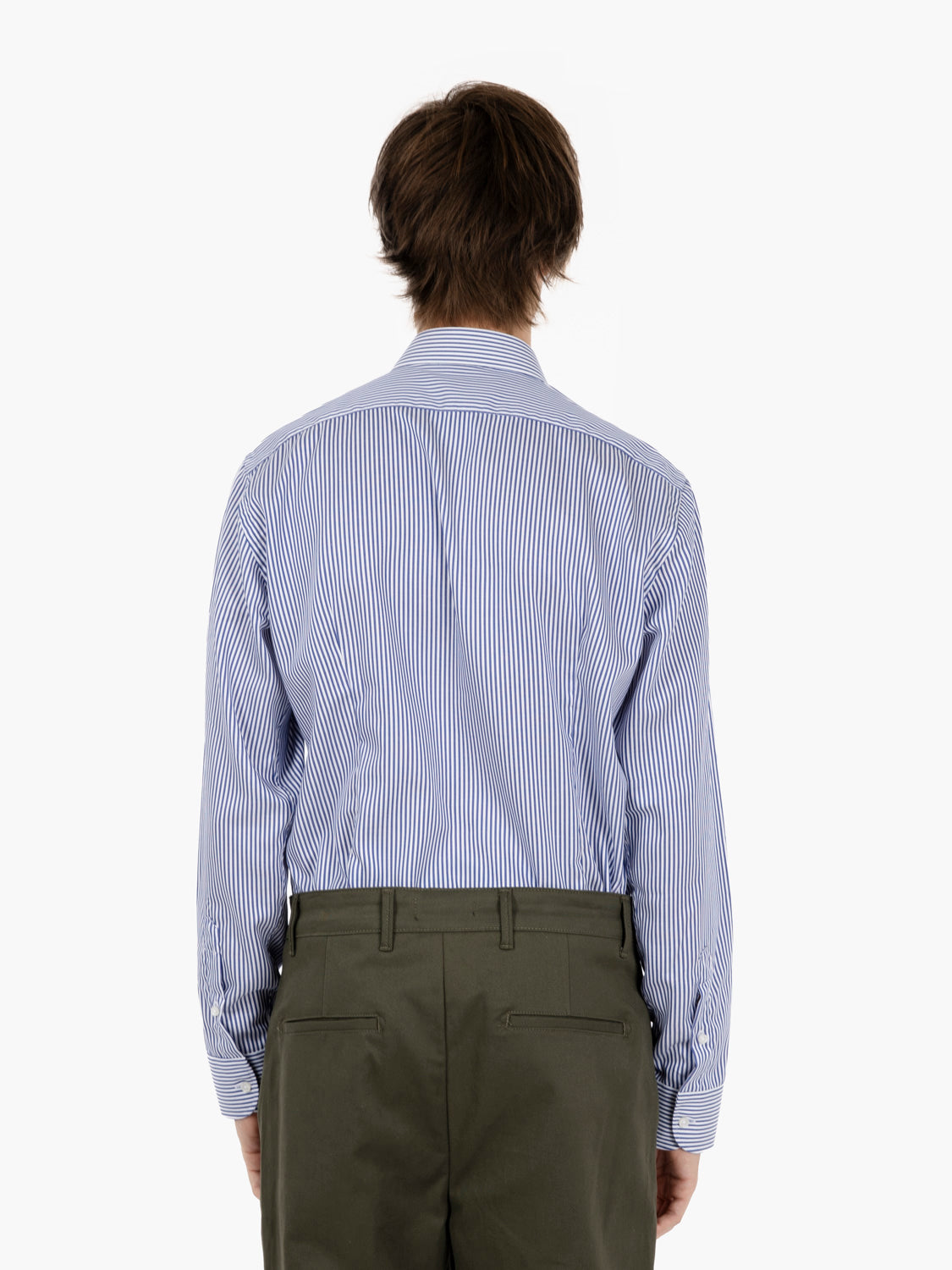 Camicia doppio ritorto a righe bianco / blu