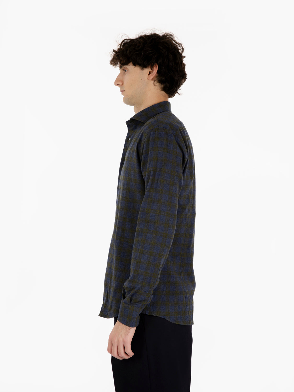 Green/Blue Flannel Shirt