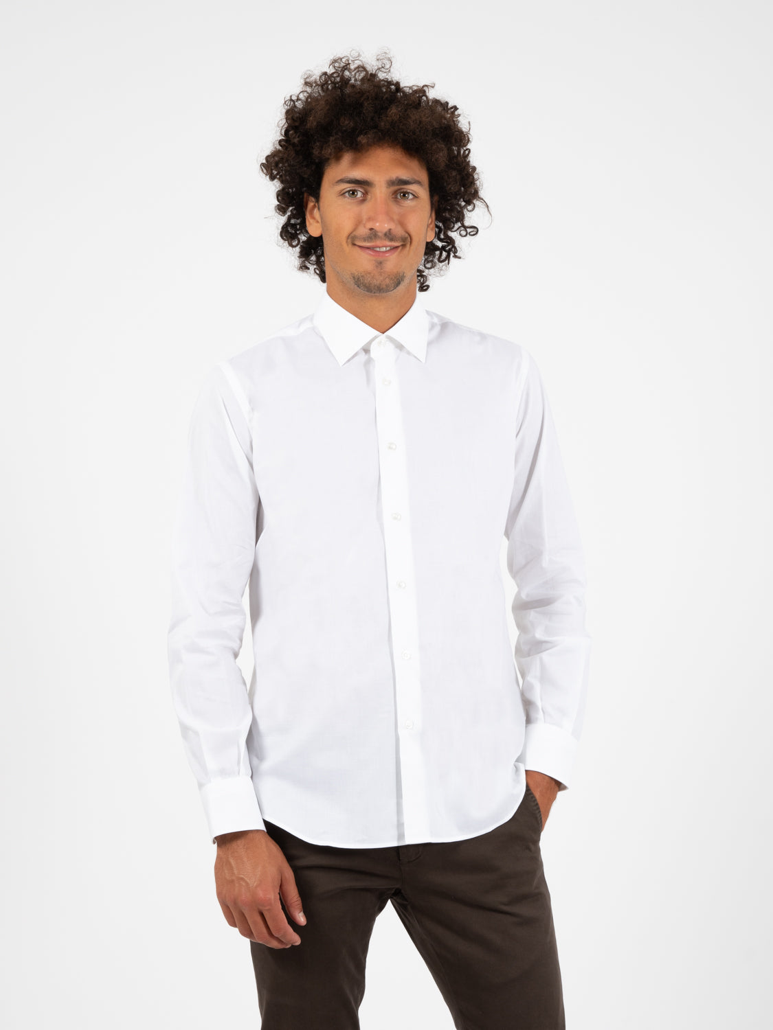 Camicia popeline bianco