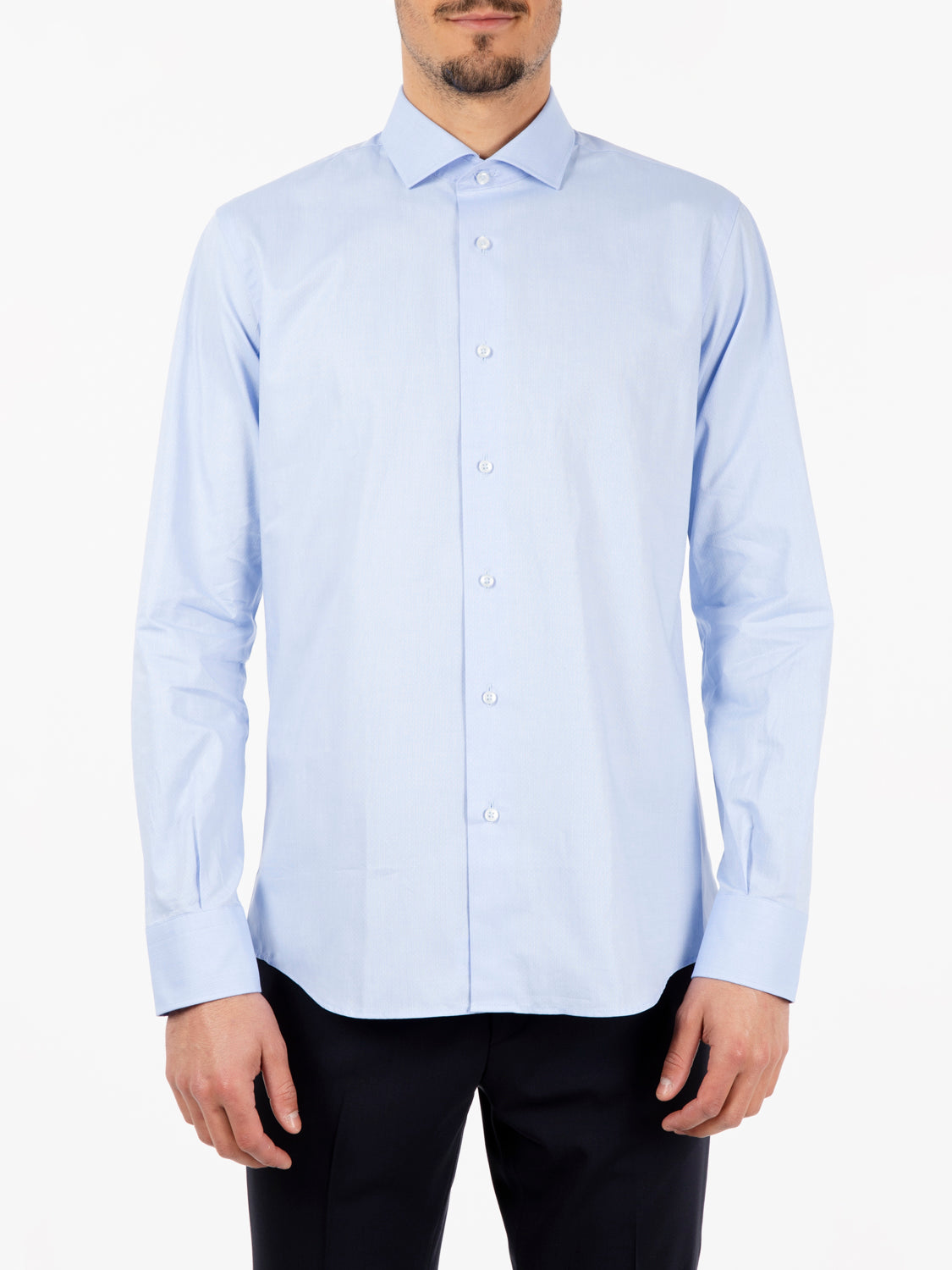 Blue pinpoint shirt