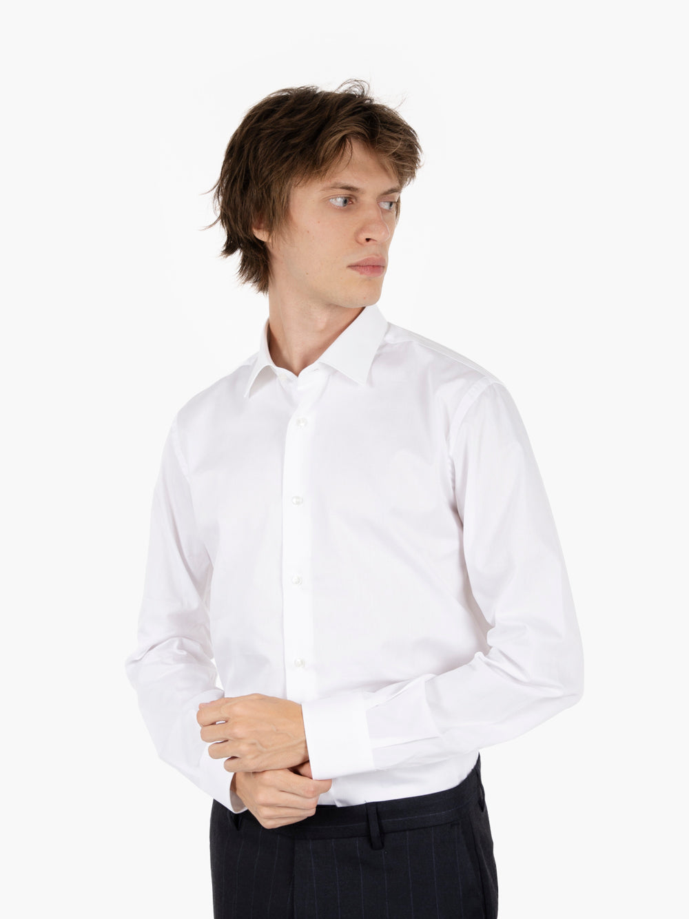 Camicia twill basic bianca