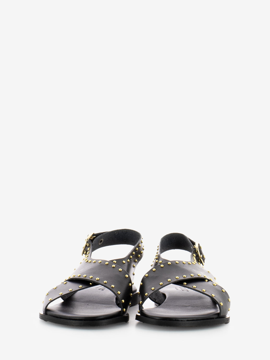 Sandali con borchie nero