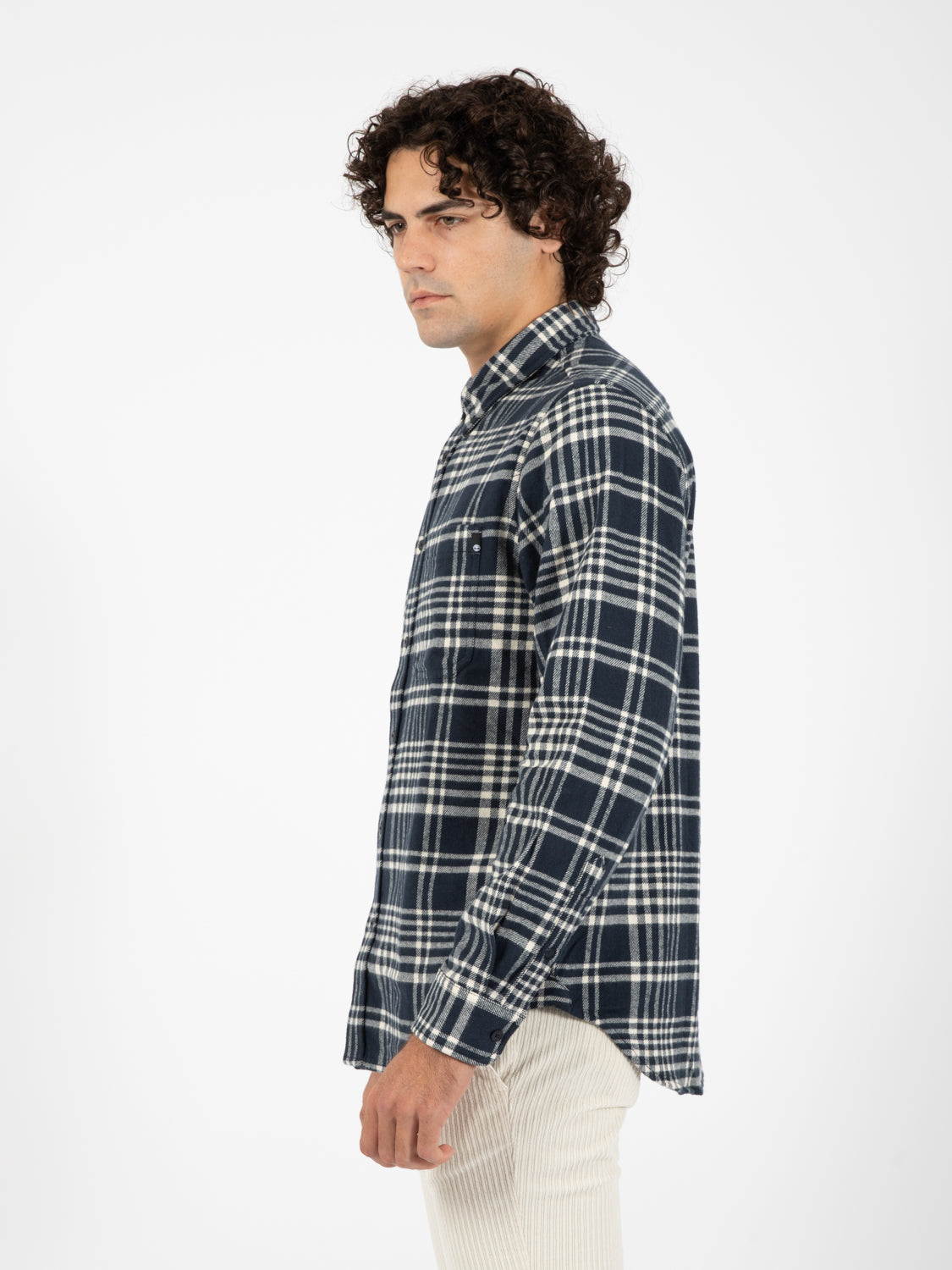 Camicia Fitted Eastham River dark sapphire