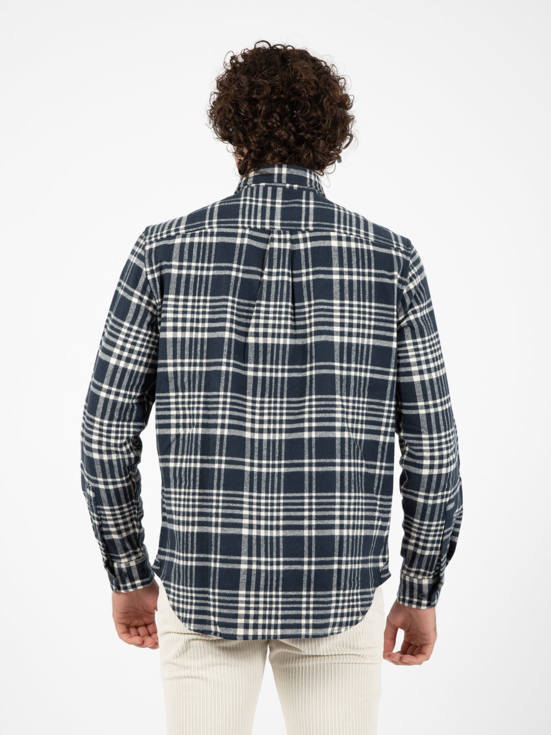 Camicia Fitted Eastham River dark sapphire