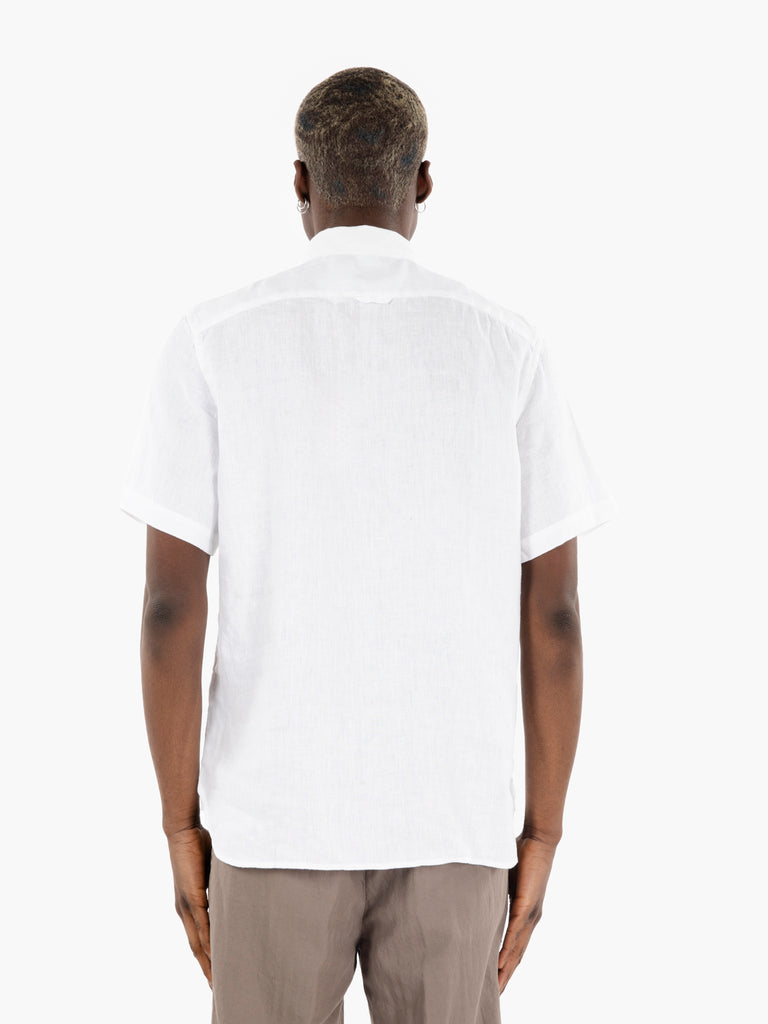 TIMBERLAND - Camicia maniche corte in lino white