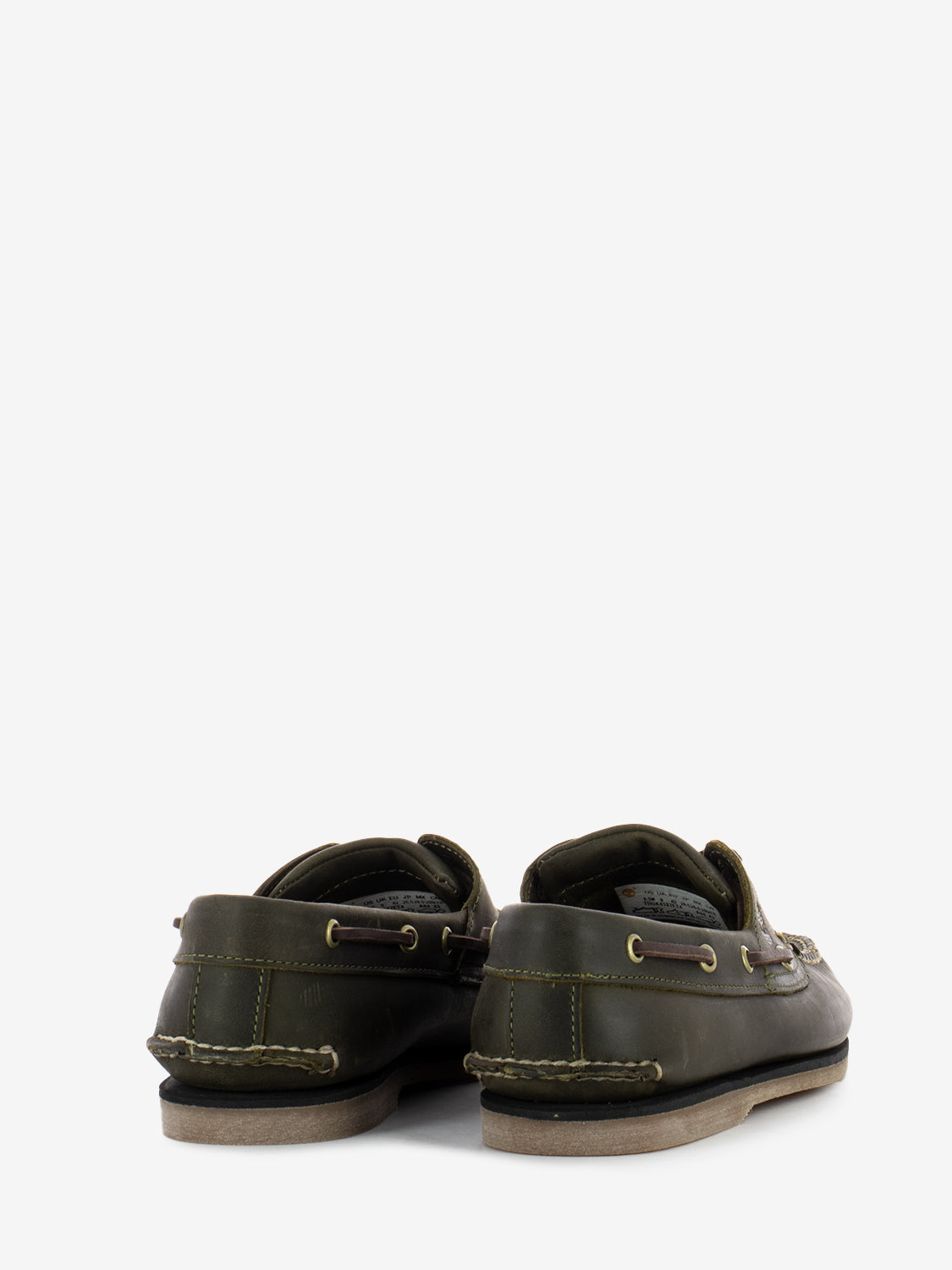 Classic boat shoe olive full grain