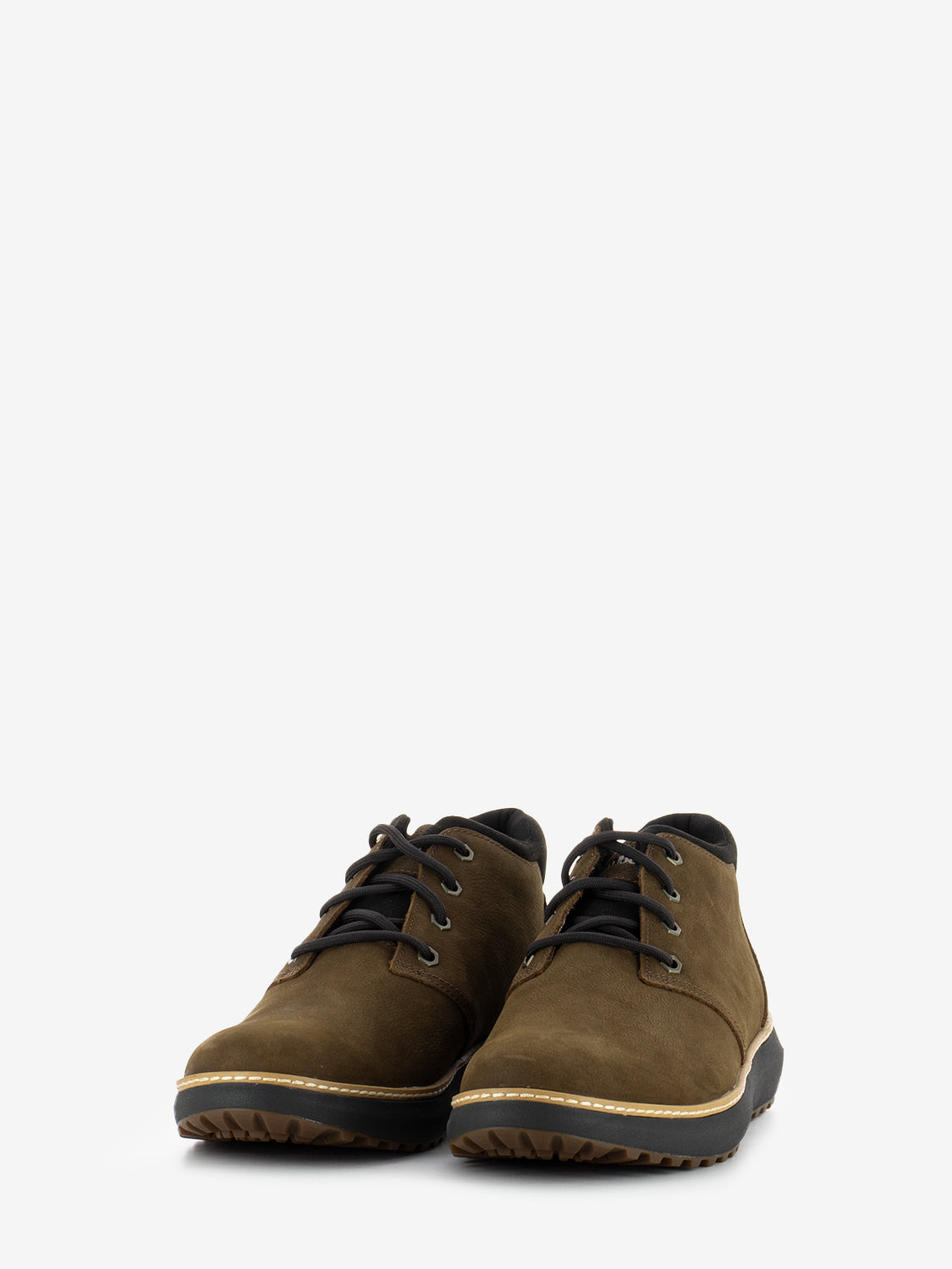 Hudson Road mid lace up chukka boat dark brown