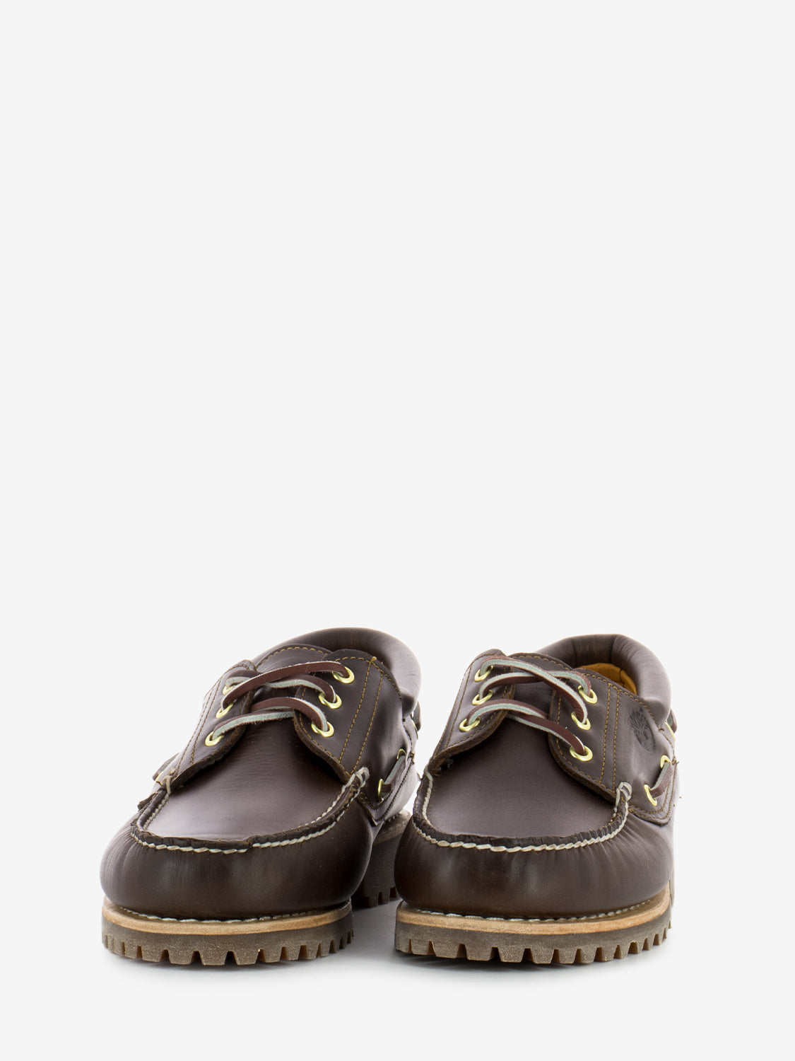 Scarpe da barca authentic handsewn md brown full grain