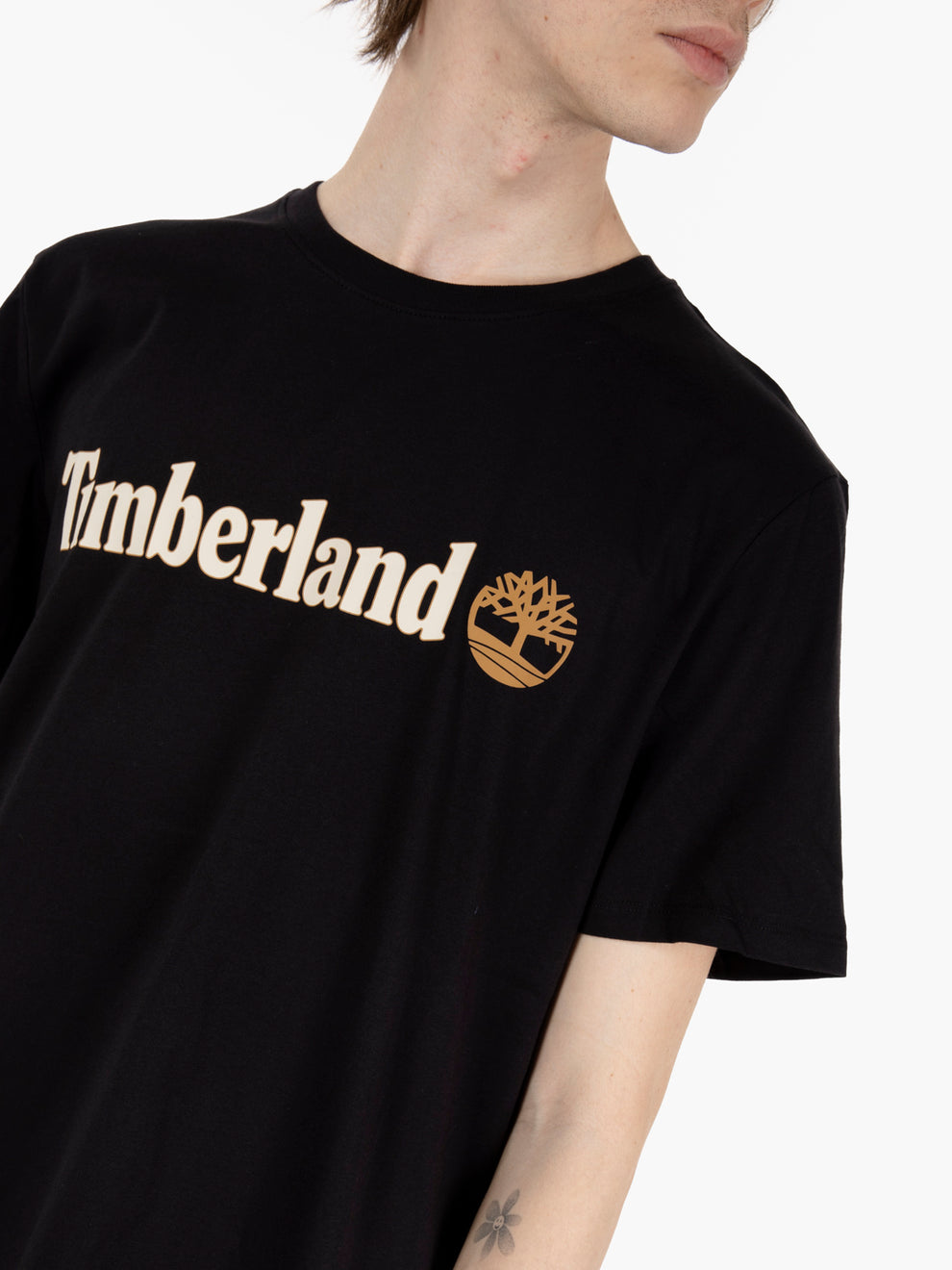 T-shirt Kennebec river camo tree logo vintage black