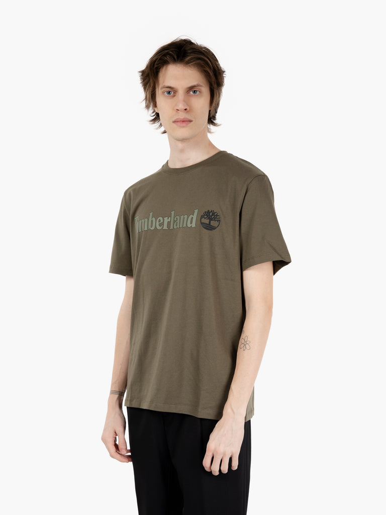 TIMBERLAND - T-shirt Kennebec river camo tree logo vintage leaf