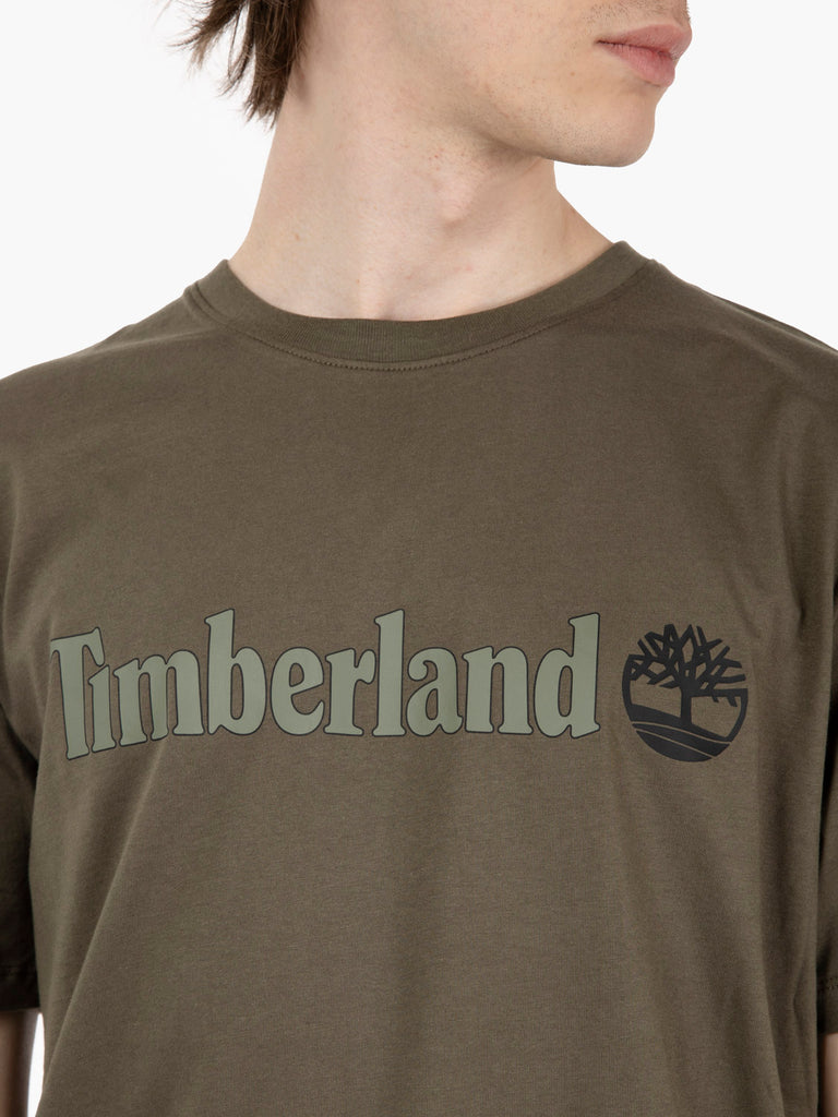 TIMBERLAND - T-shirt Kennebec river camo tree logo vintage leaf