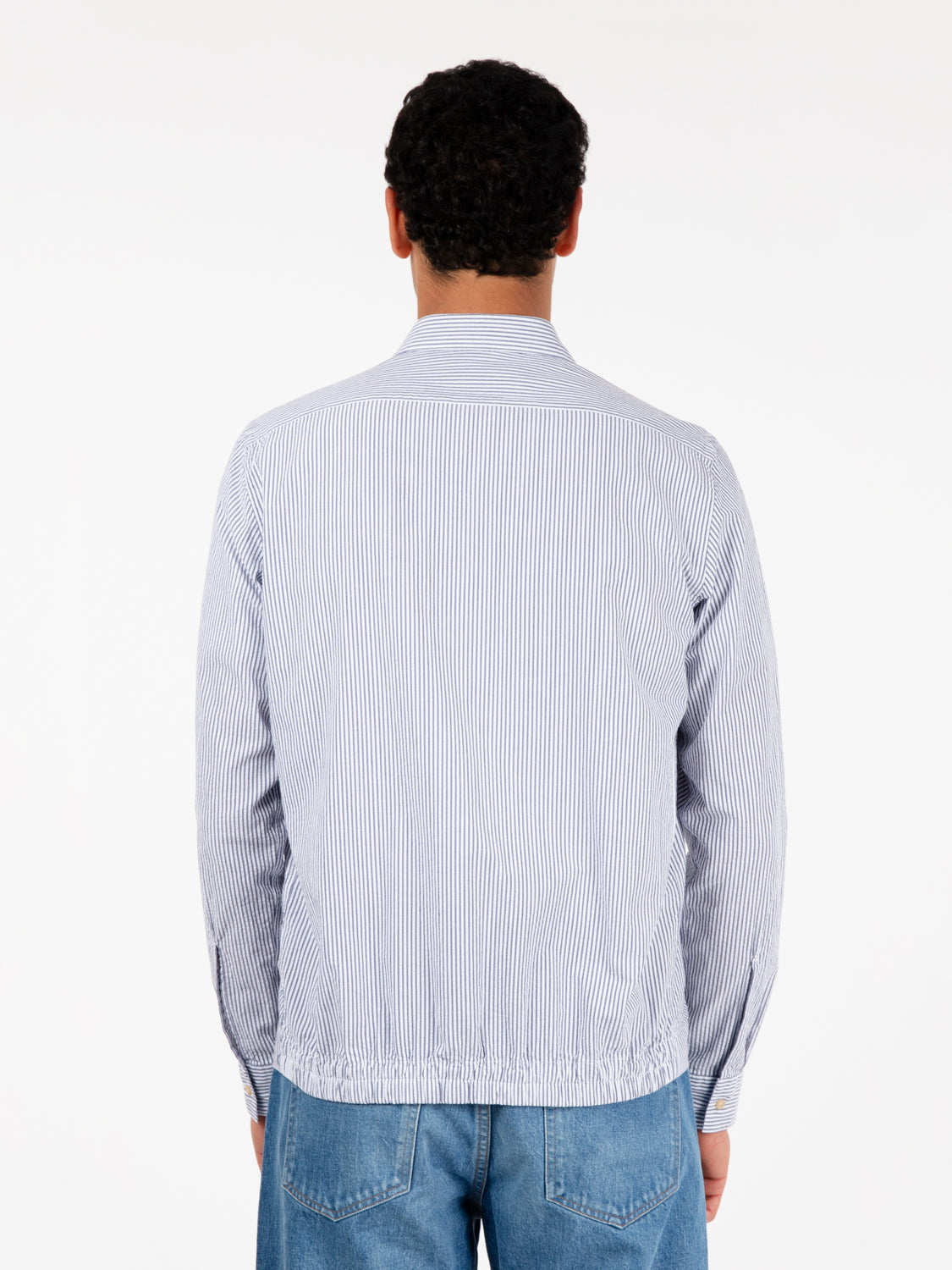 Camicia a righe azzurro / bianco