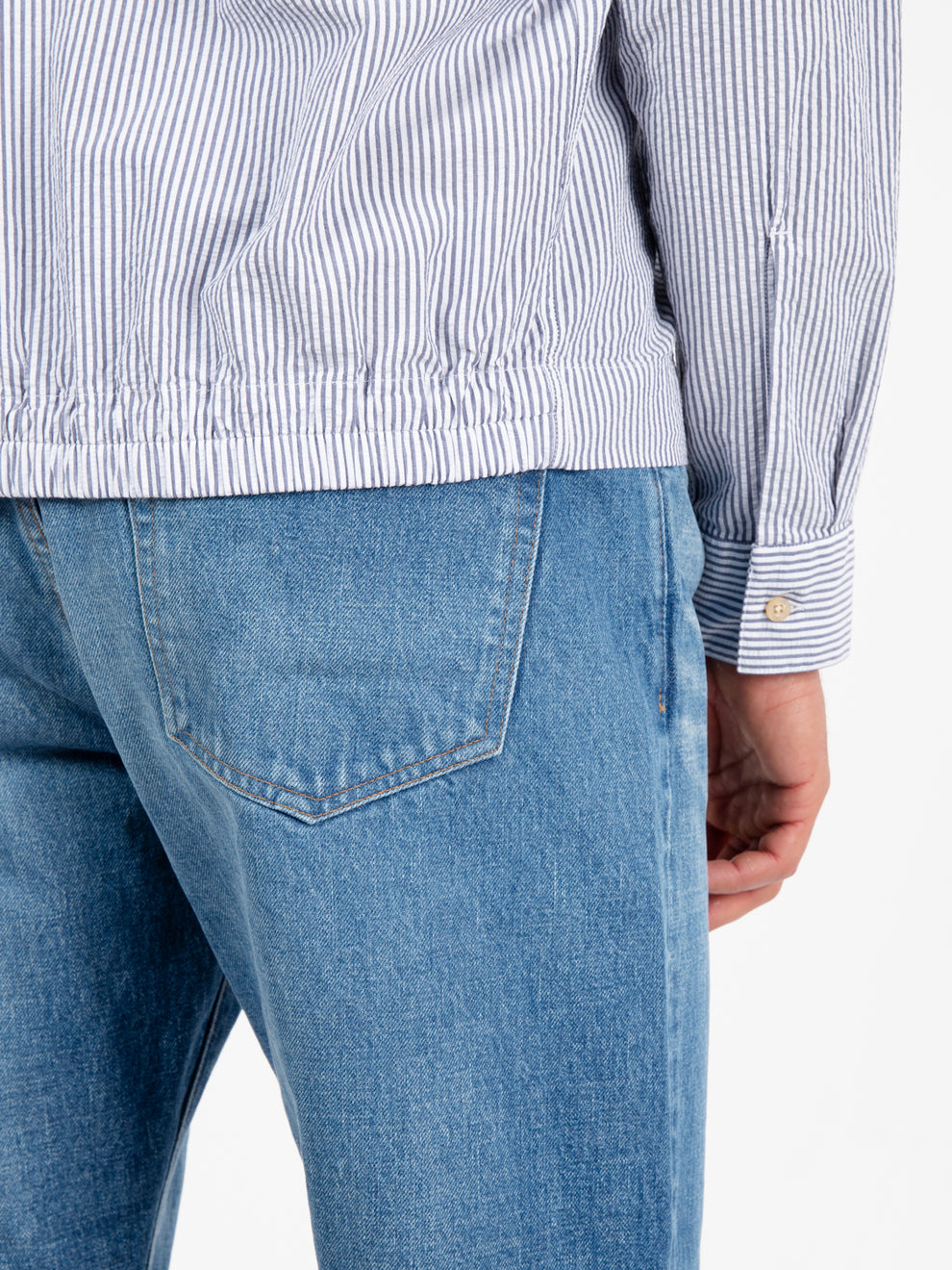 Blue/white striped shirt