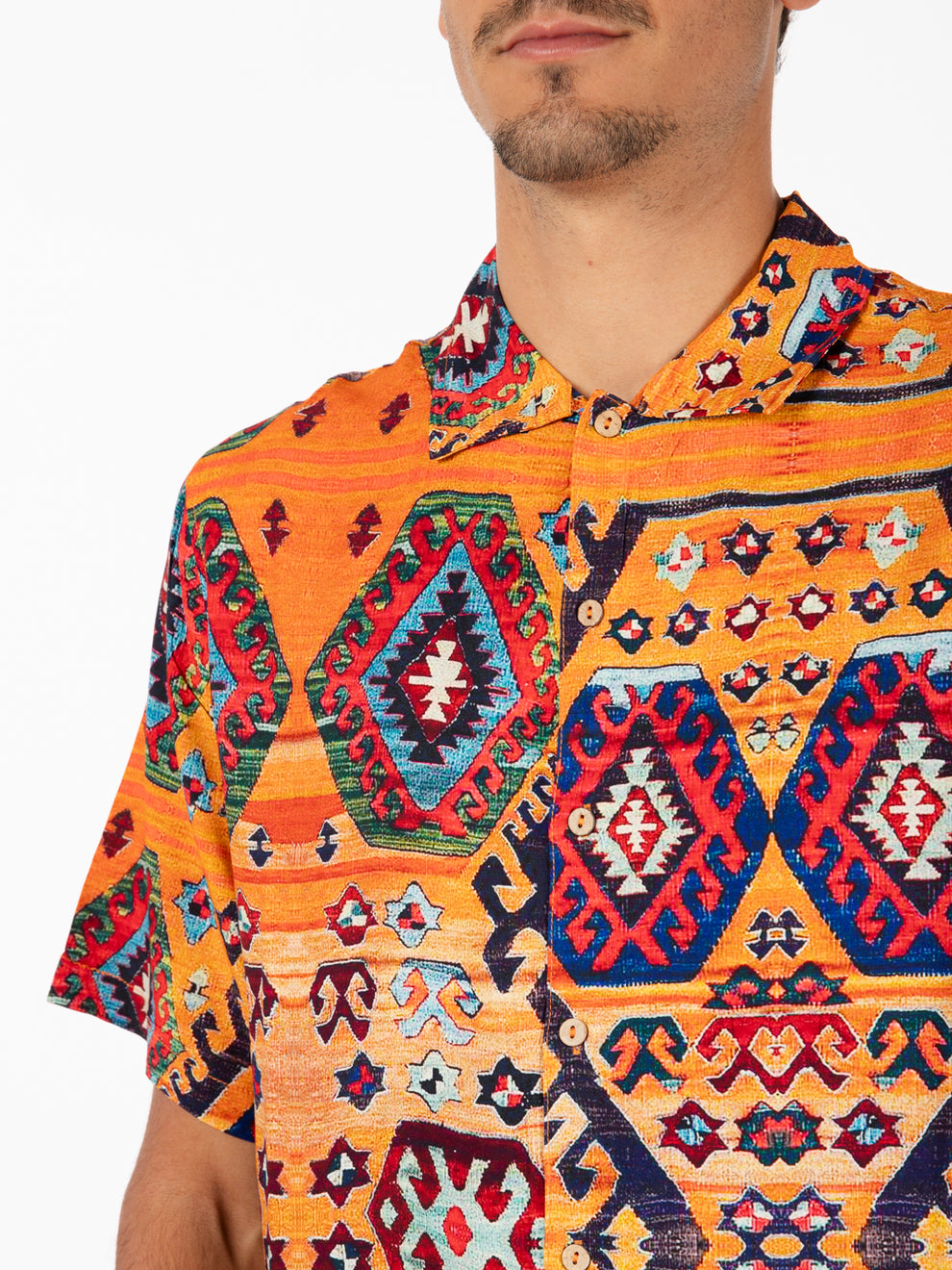 Beirut Orange Short Sleeve Shirt