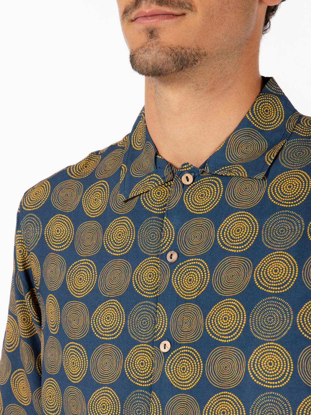 Lagos navy short sleeve shirt