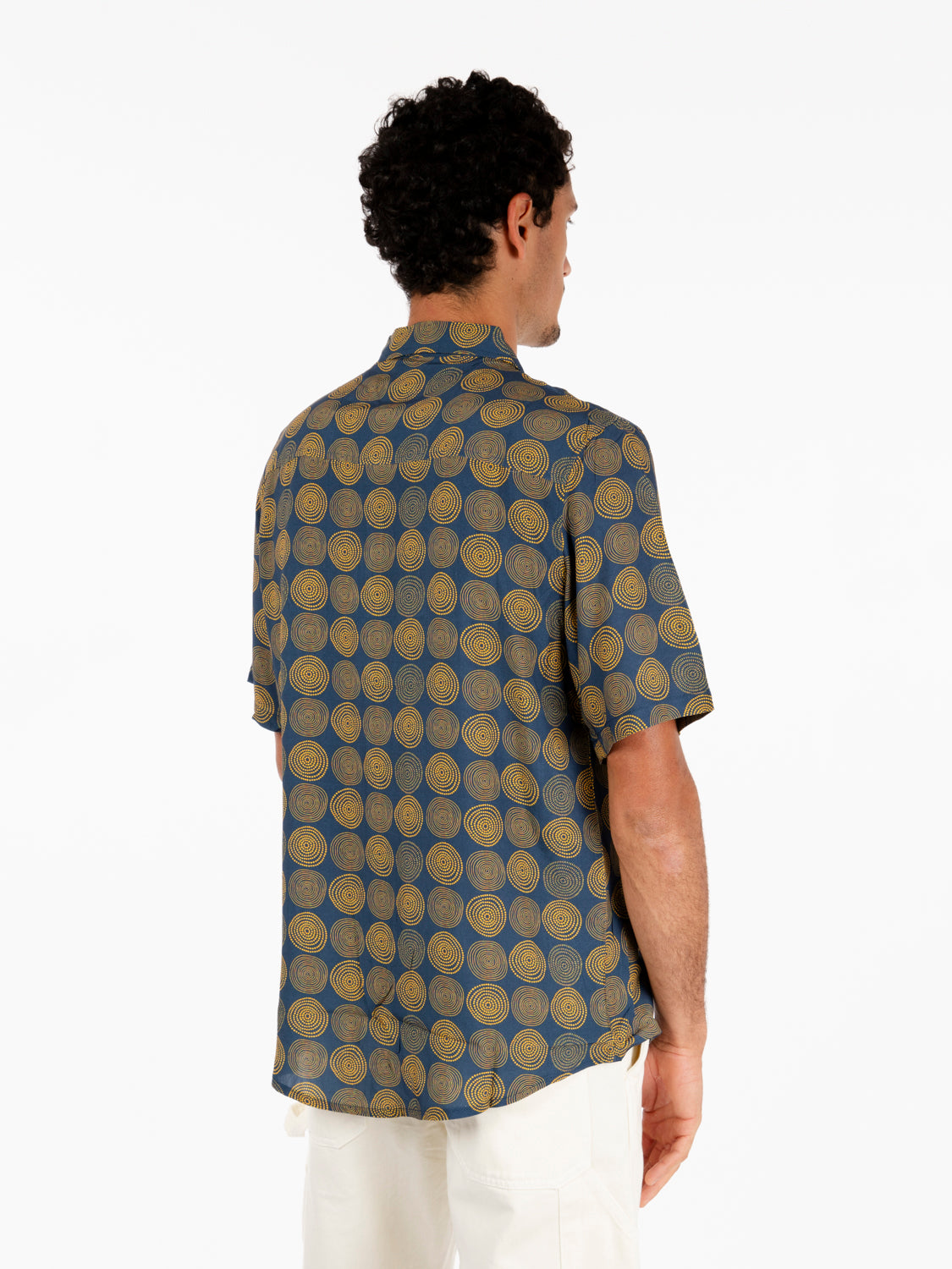 Lagos navy short sleeve shirt