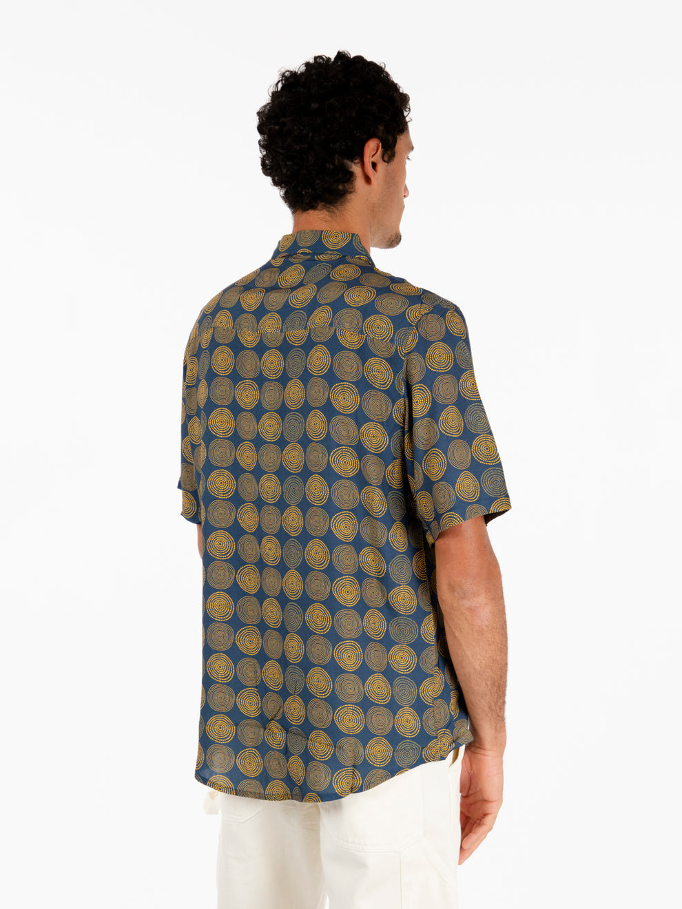 Lagos navy short sleeve shirt