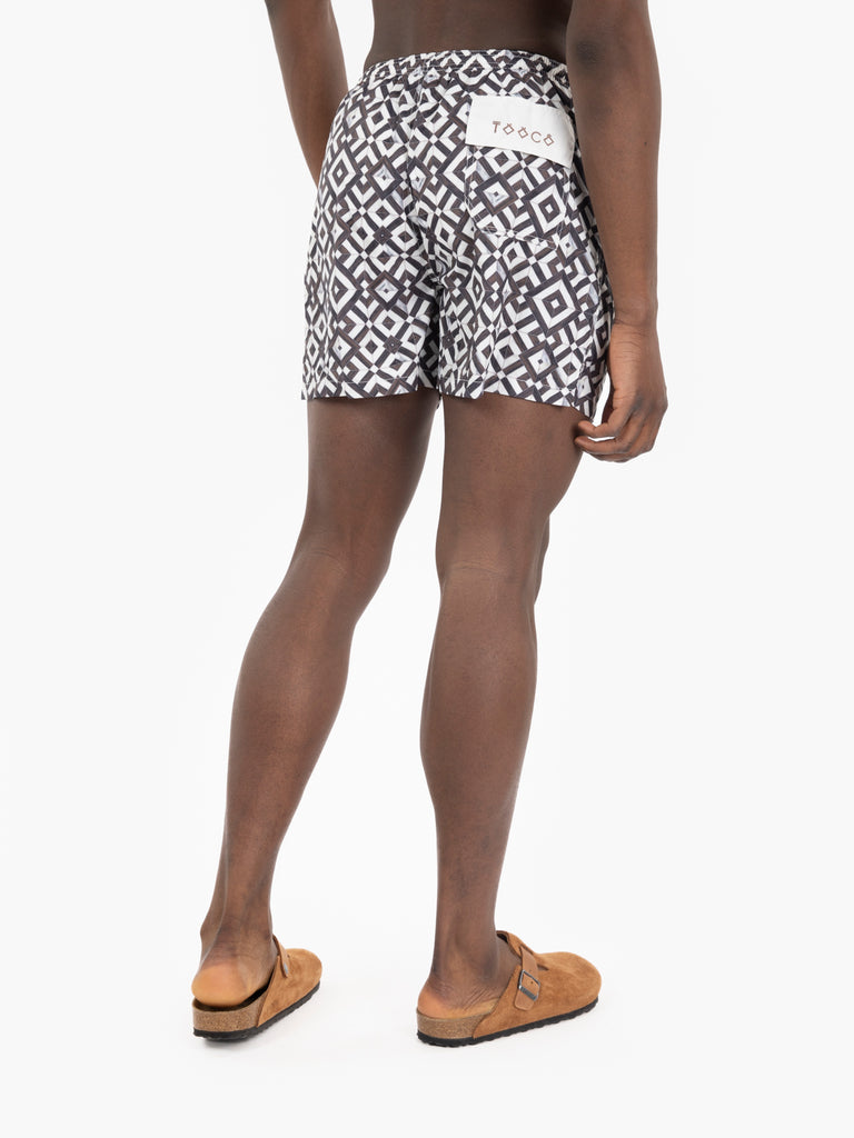 TOOCO BEACHWEAR - Costume Porto optical white / brown