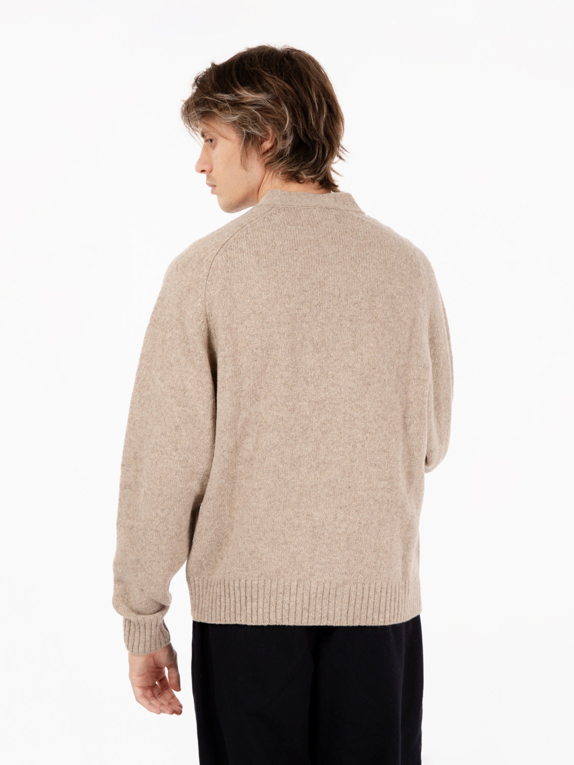 David cardigan fawn