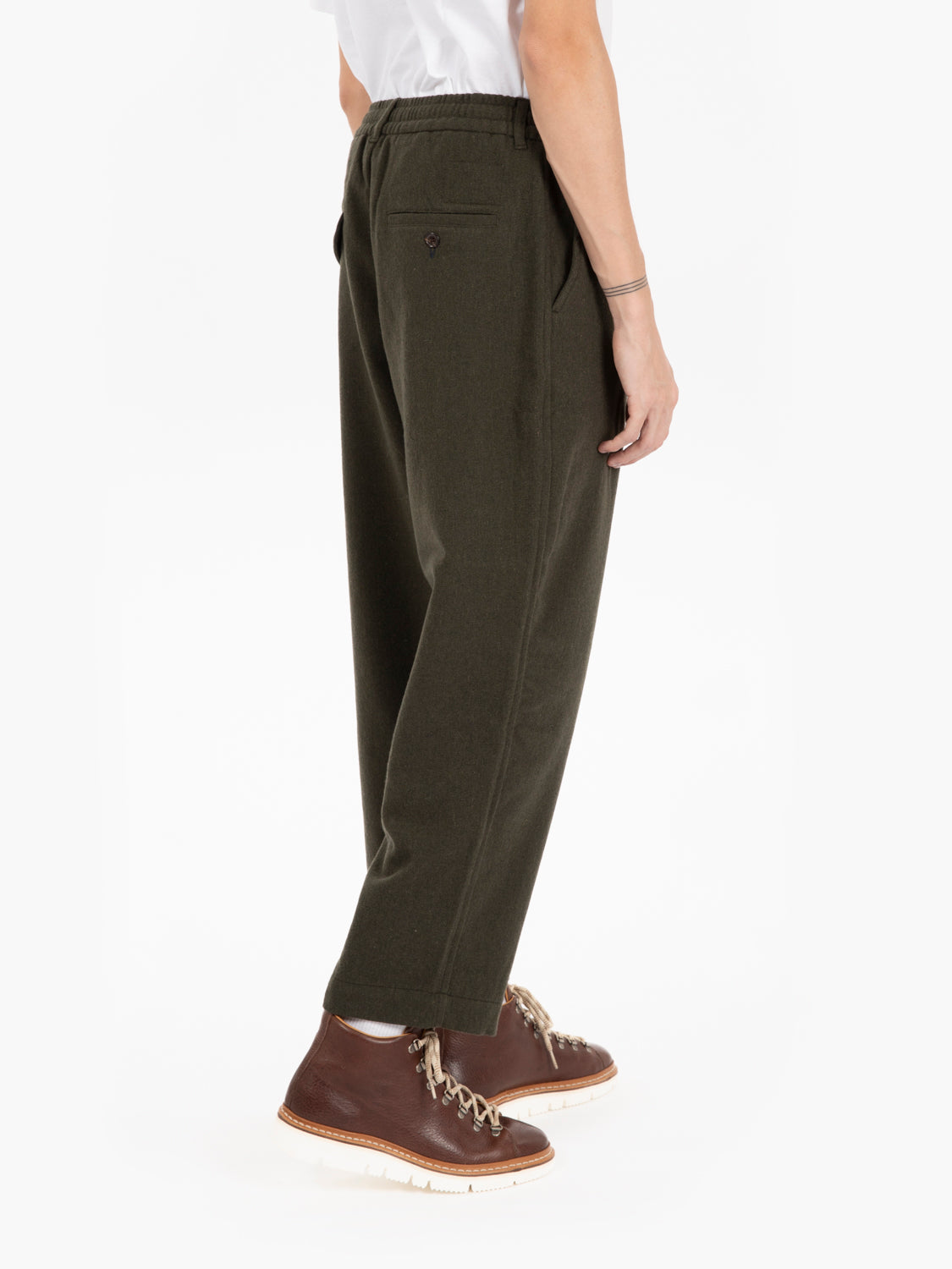 Pantaloni oxford olive