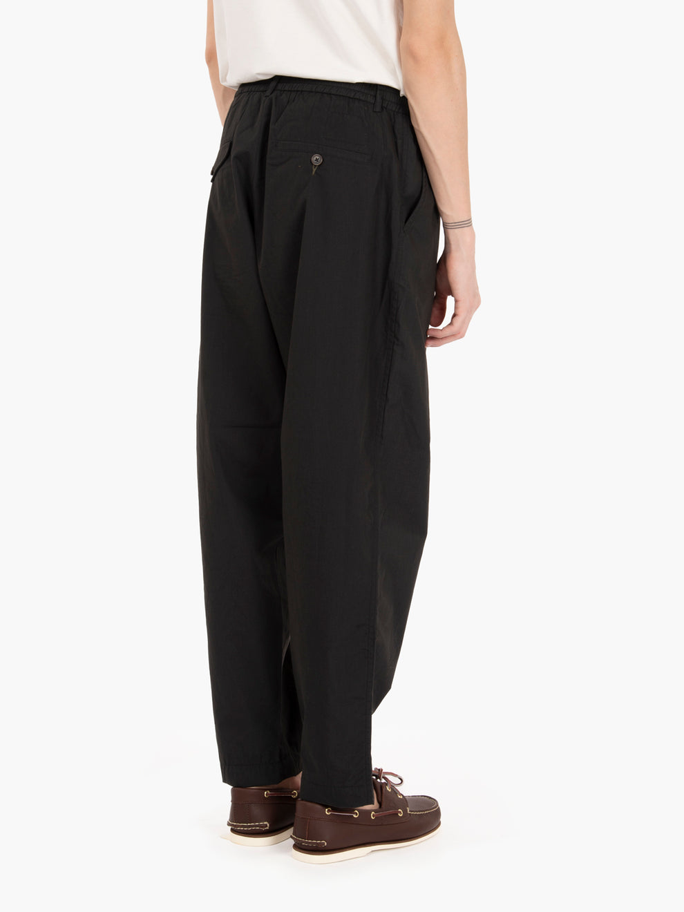 Pleated Track Pant Black