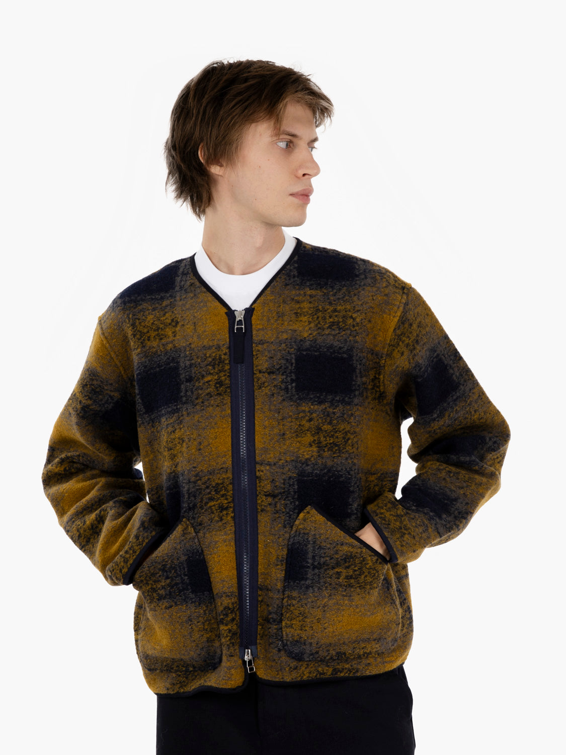 Zip liner jacket navy