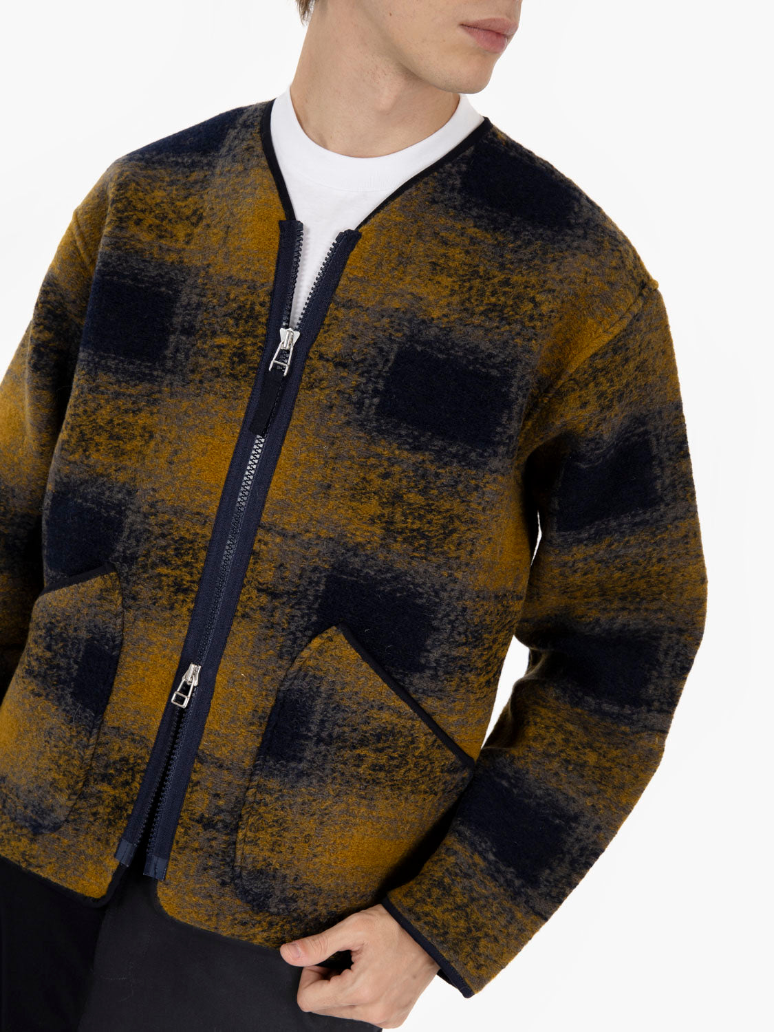 Zip liner jacket navy