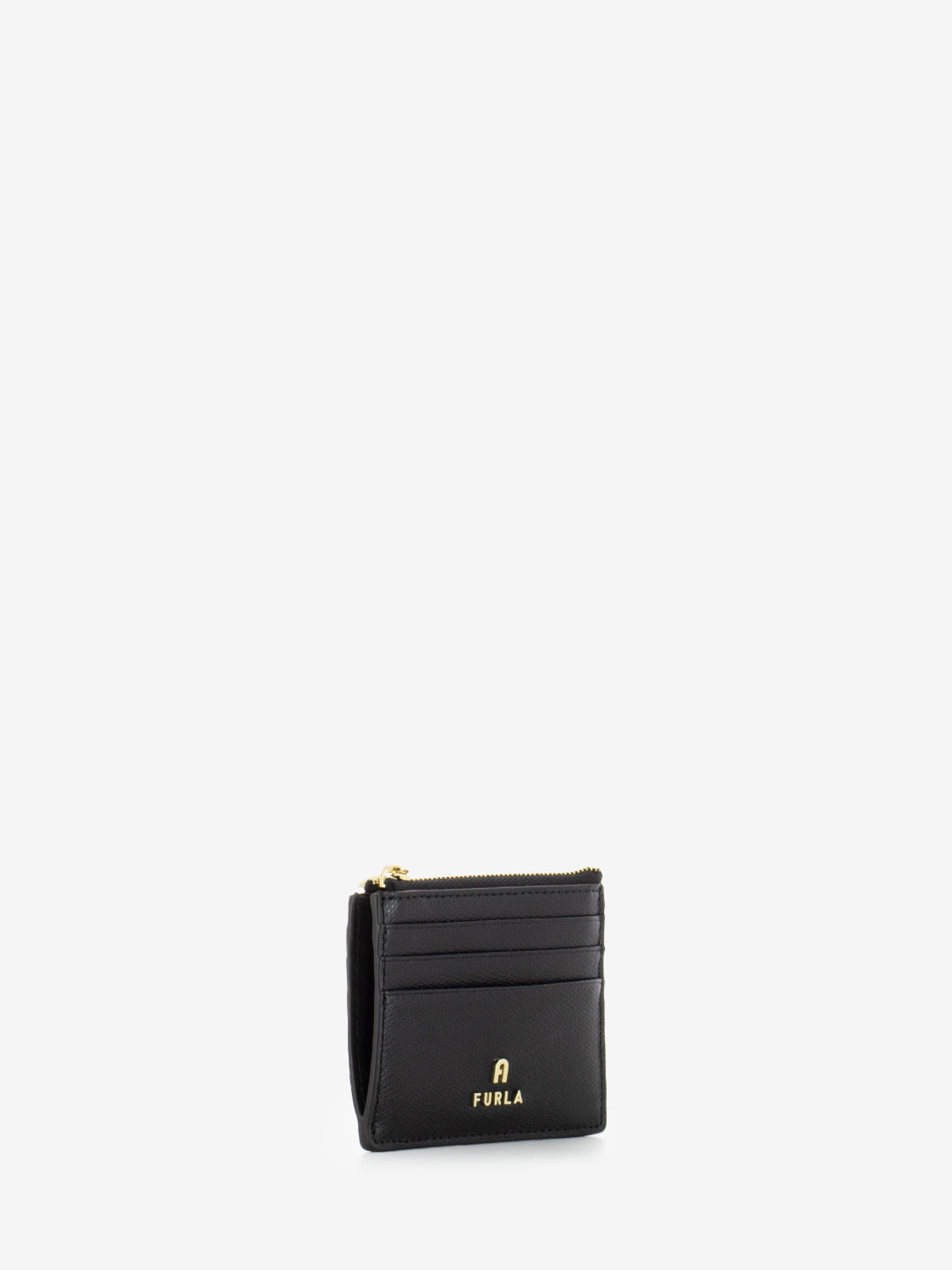 Portatessere Camelia S in pelle nero