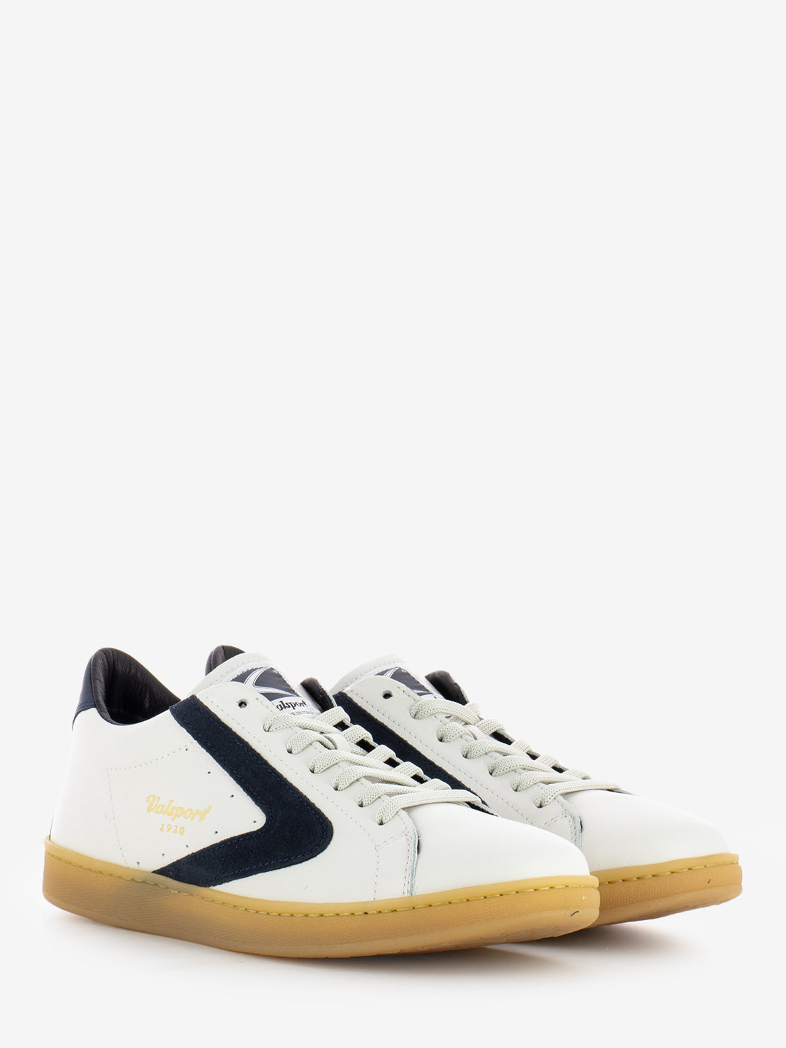Tournament Sneakers in White / Blue Leather