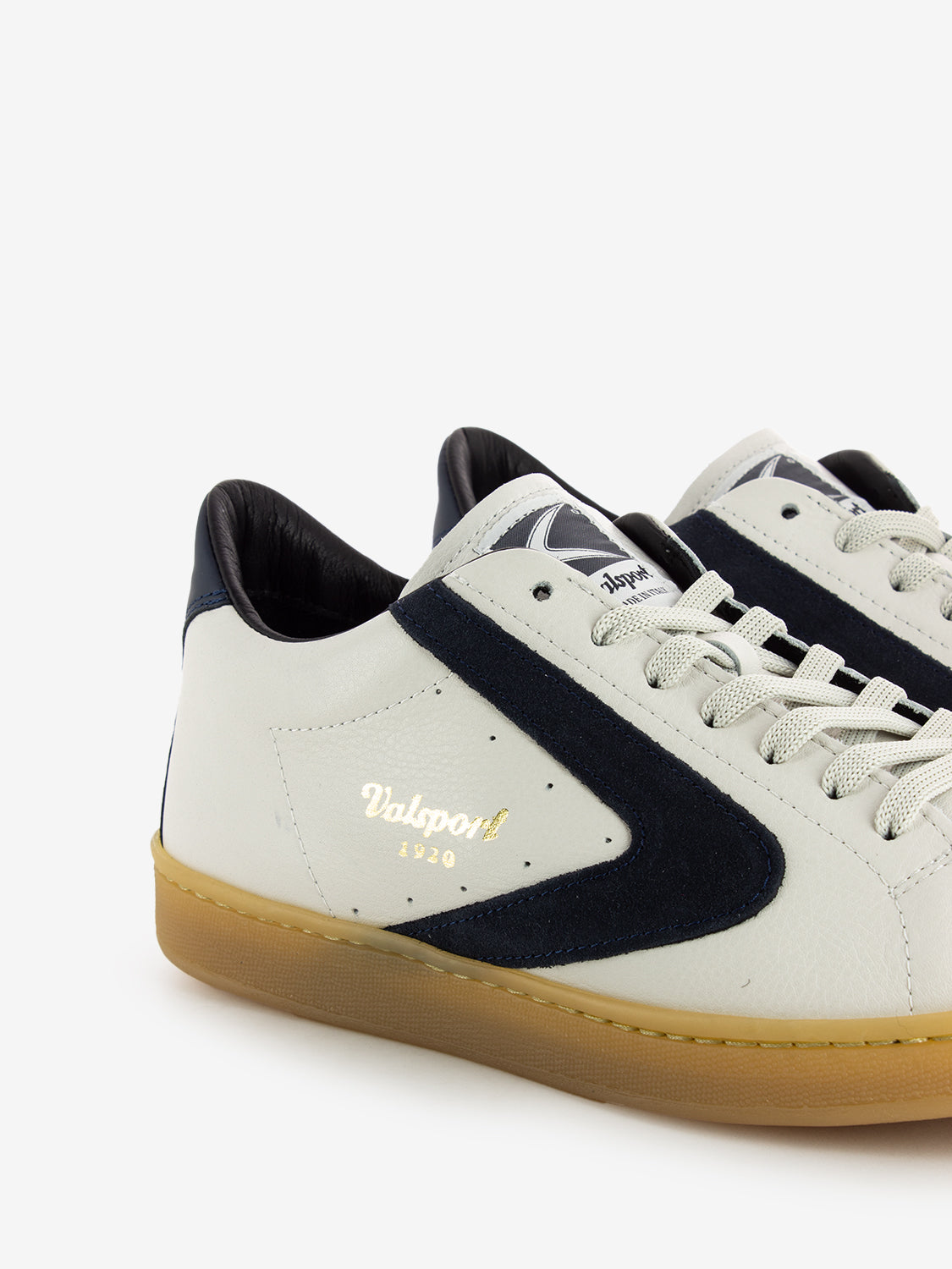 Tournament Sneakers in White / Blue Leather