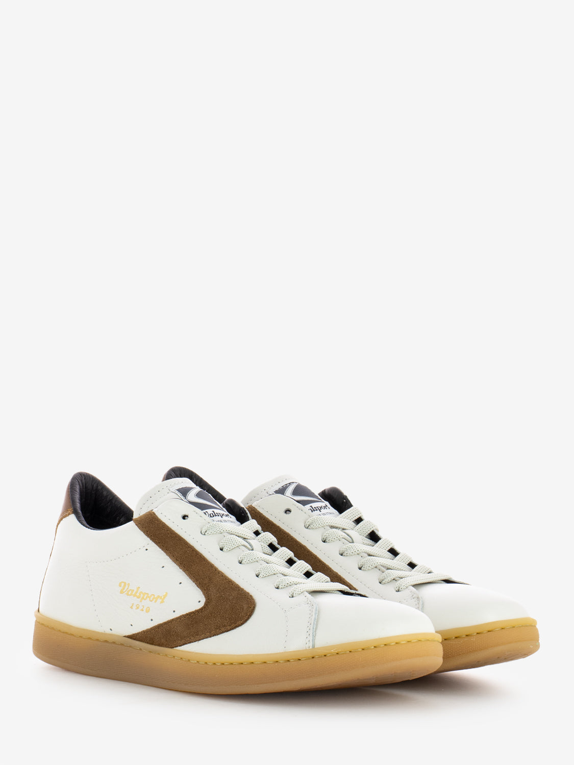 Valsport White Leather Tournament Sneakers - Main Image