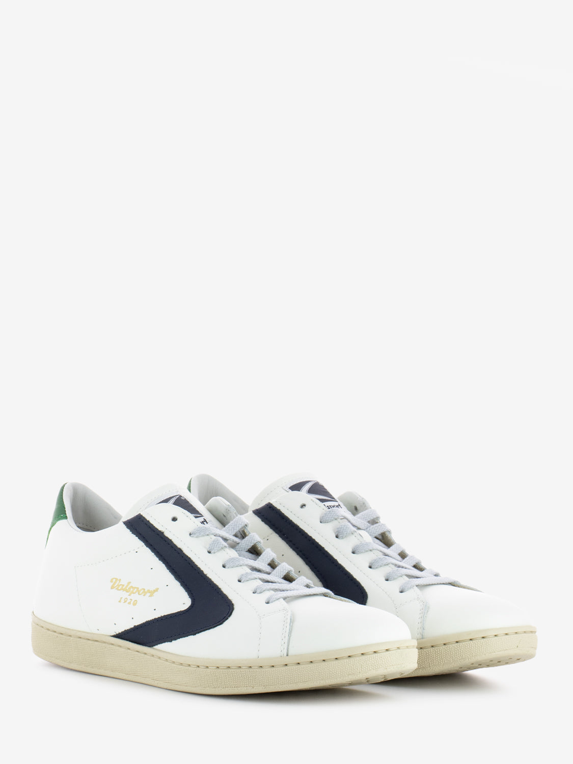 Tournament nappa sneakers white / blue / green