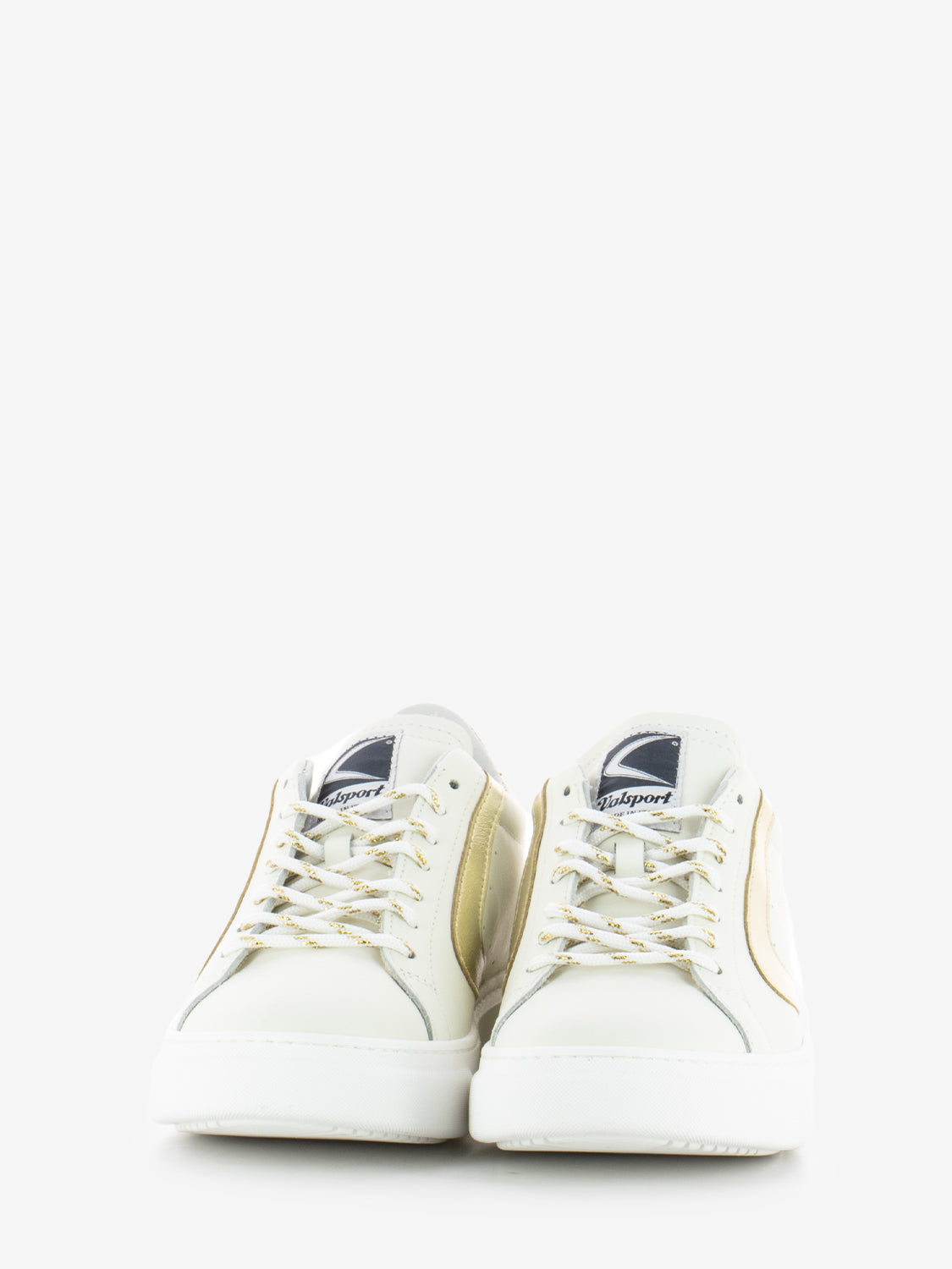 Sneakers Tournament nappa bianco / oro