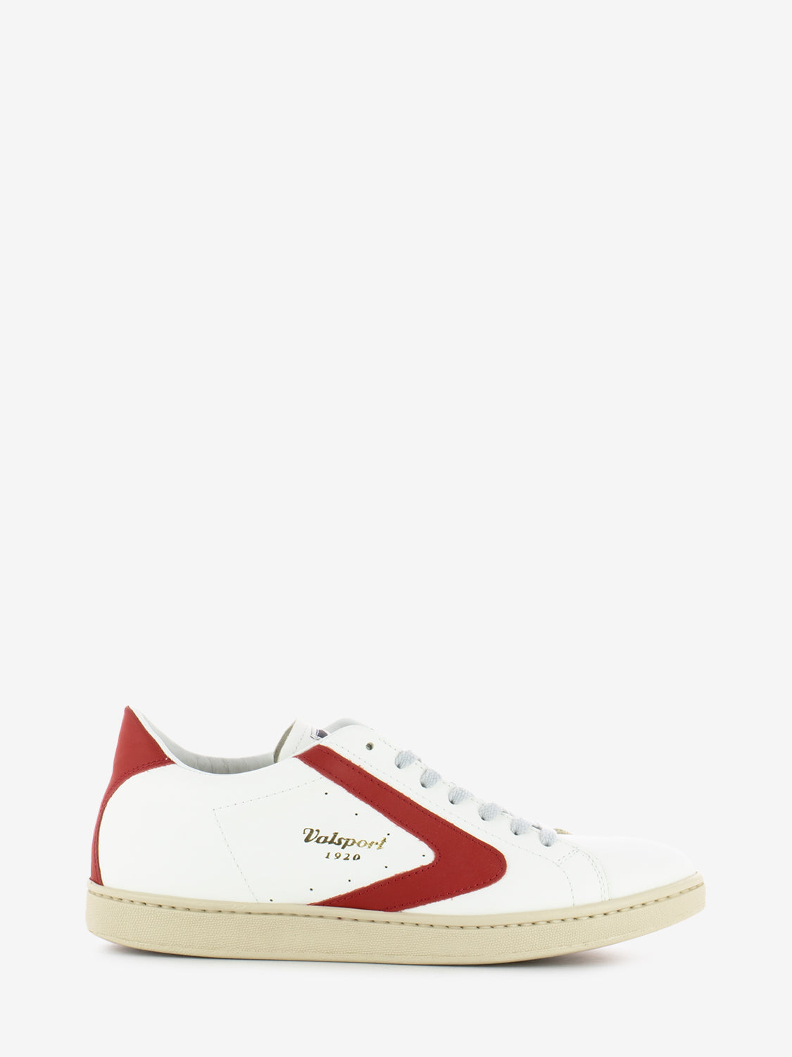 Tournament sneakers white red nappa leather