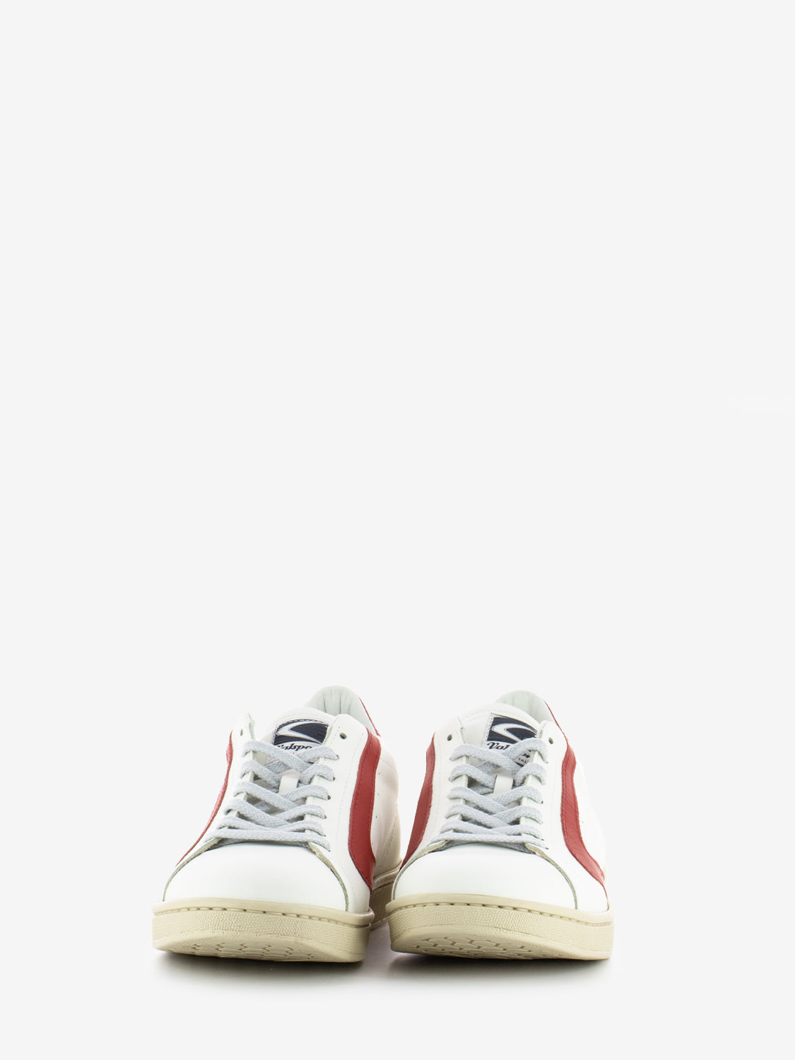 Tournament sneakers white red nappa leather