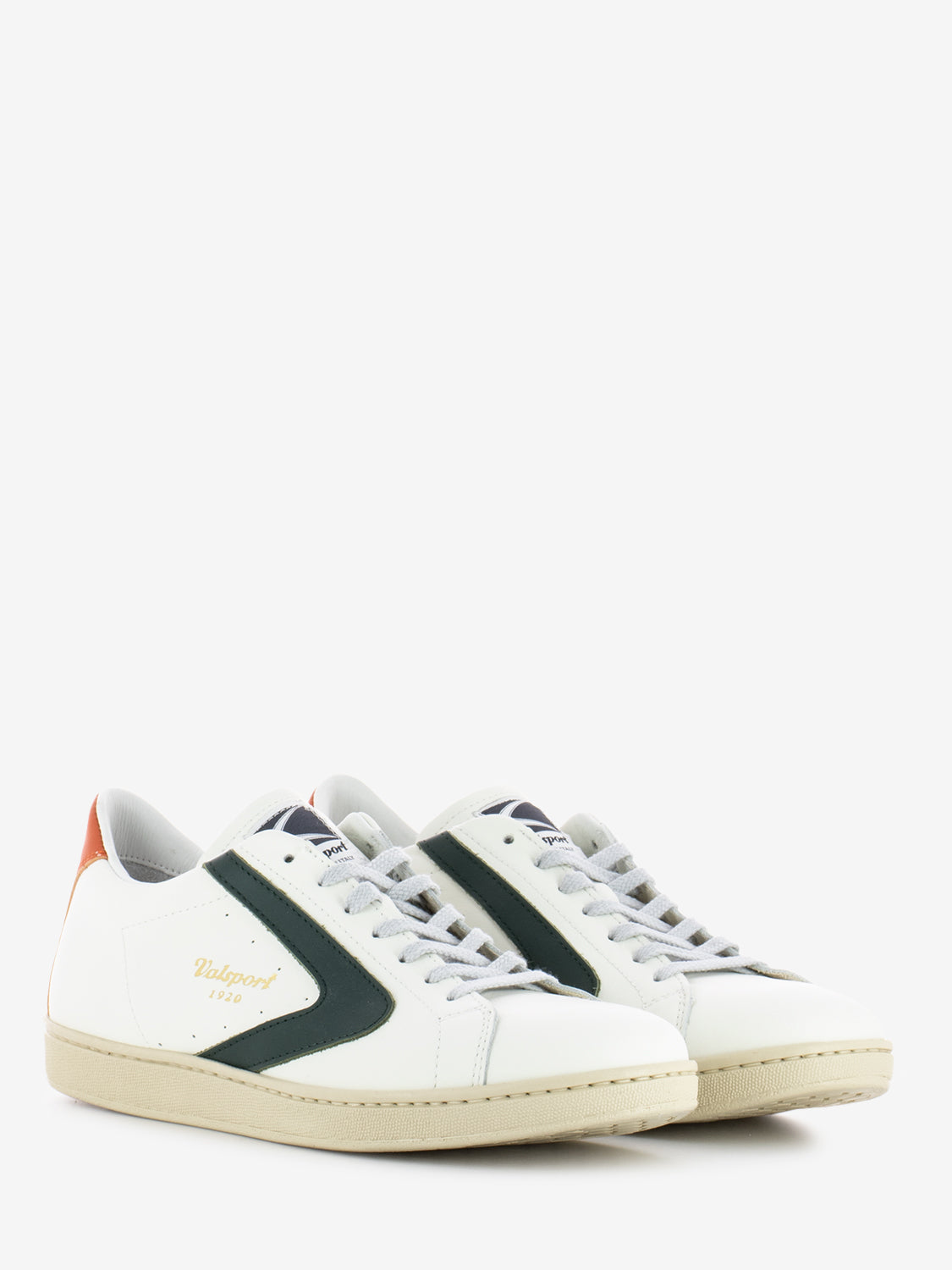 Sneakers Tournament nappa white / green / orange