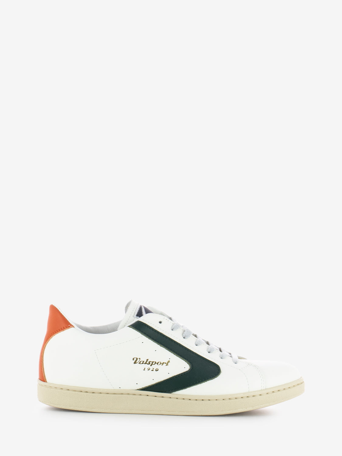 Sneakers Tournament nappa white / green / orange