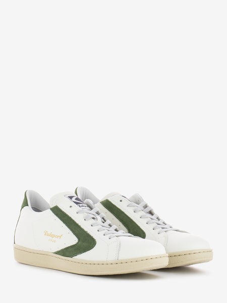 Sneakers Tournament nappa suede bianco / agave